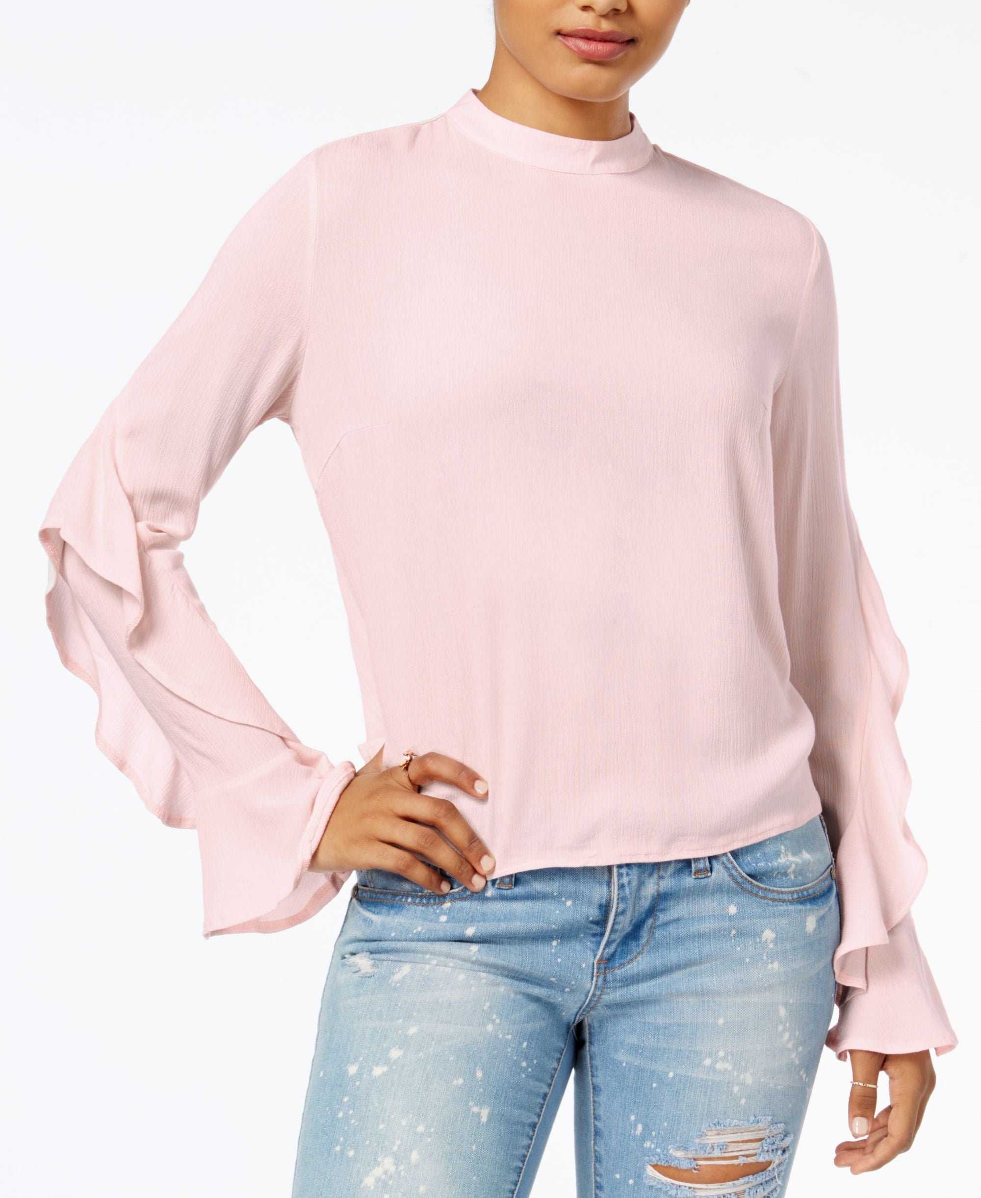 One Hart Juniors' Ruffle-Sleeved Top