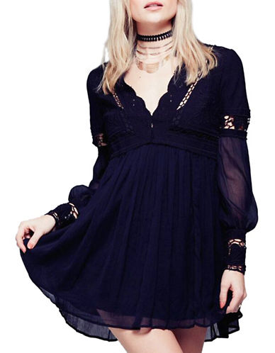 Free People Crochet Detail Minidress