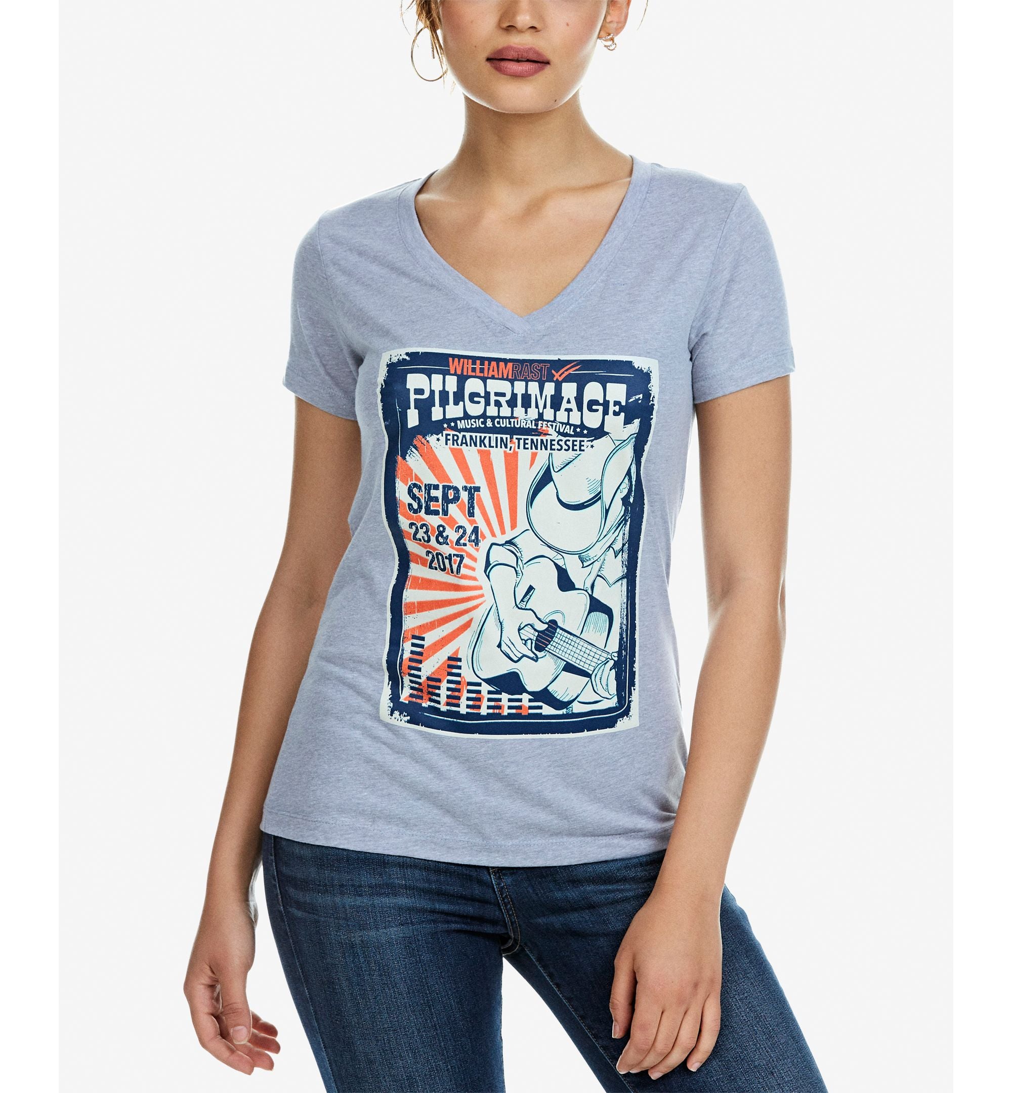 WILLIAM RAST Melange Graphic T-Shirt