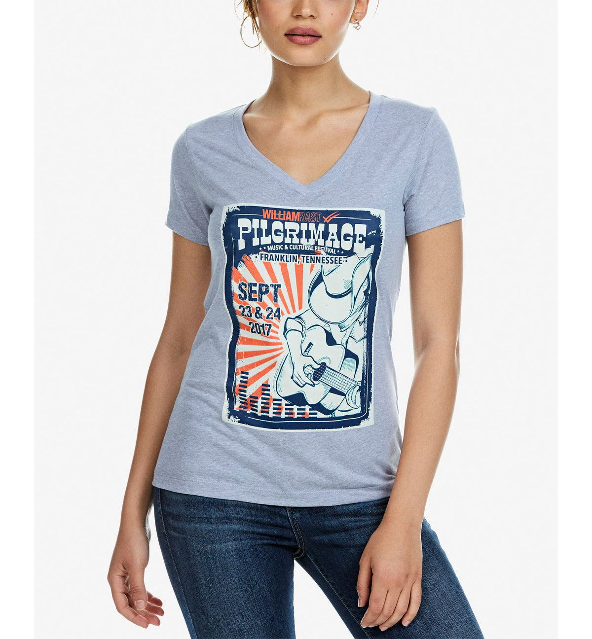 WILLIAM RAST Melange Graphic T-Shirt