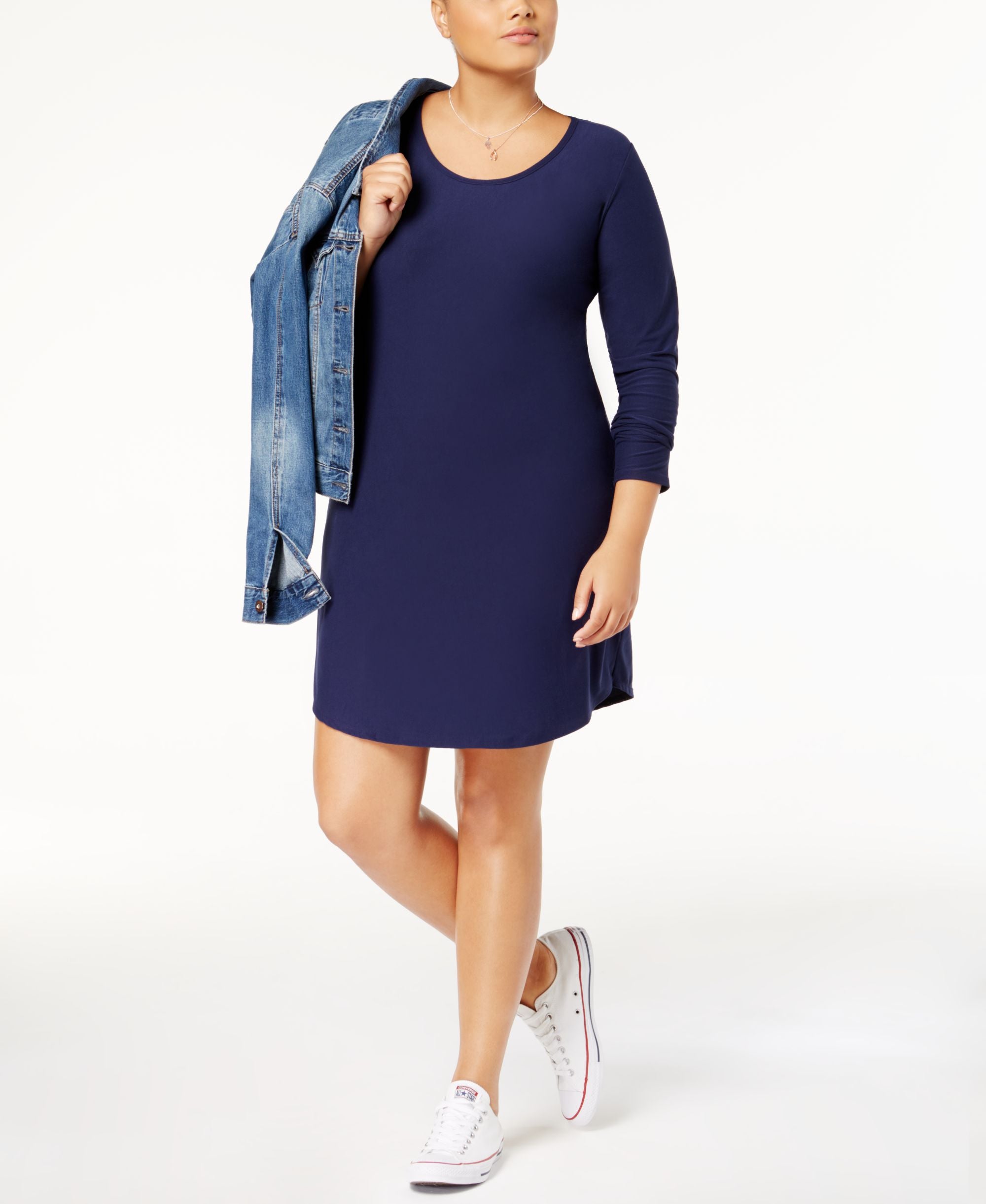 Planet Gold Trendy Plus Size Printed Dress