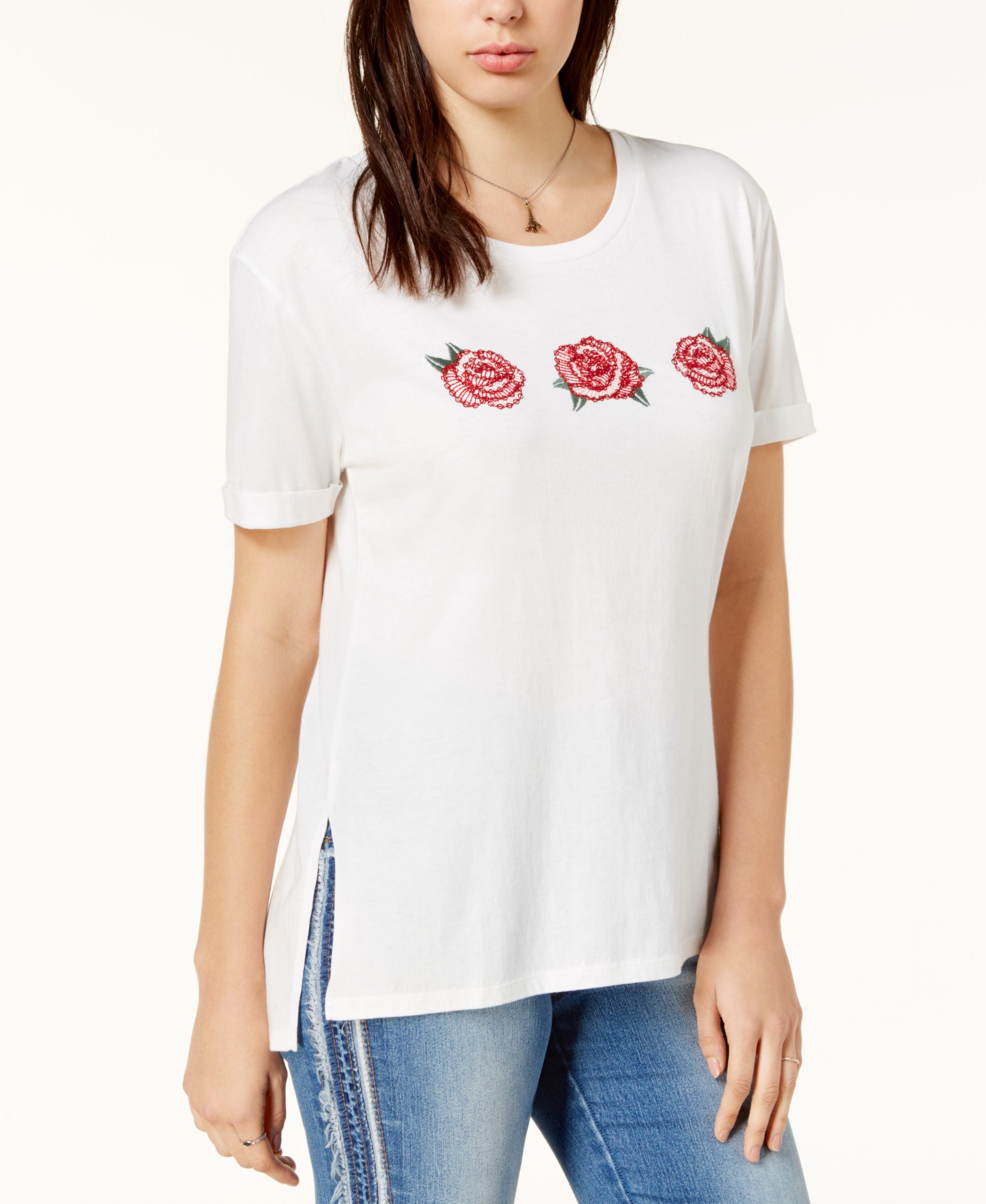 Carbon Copy Rose Graphic Print T-Shirt