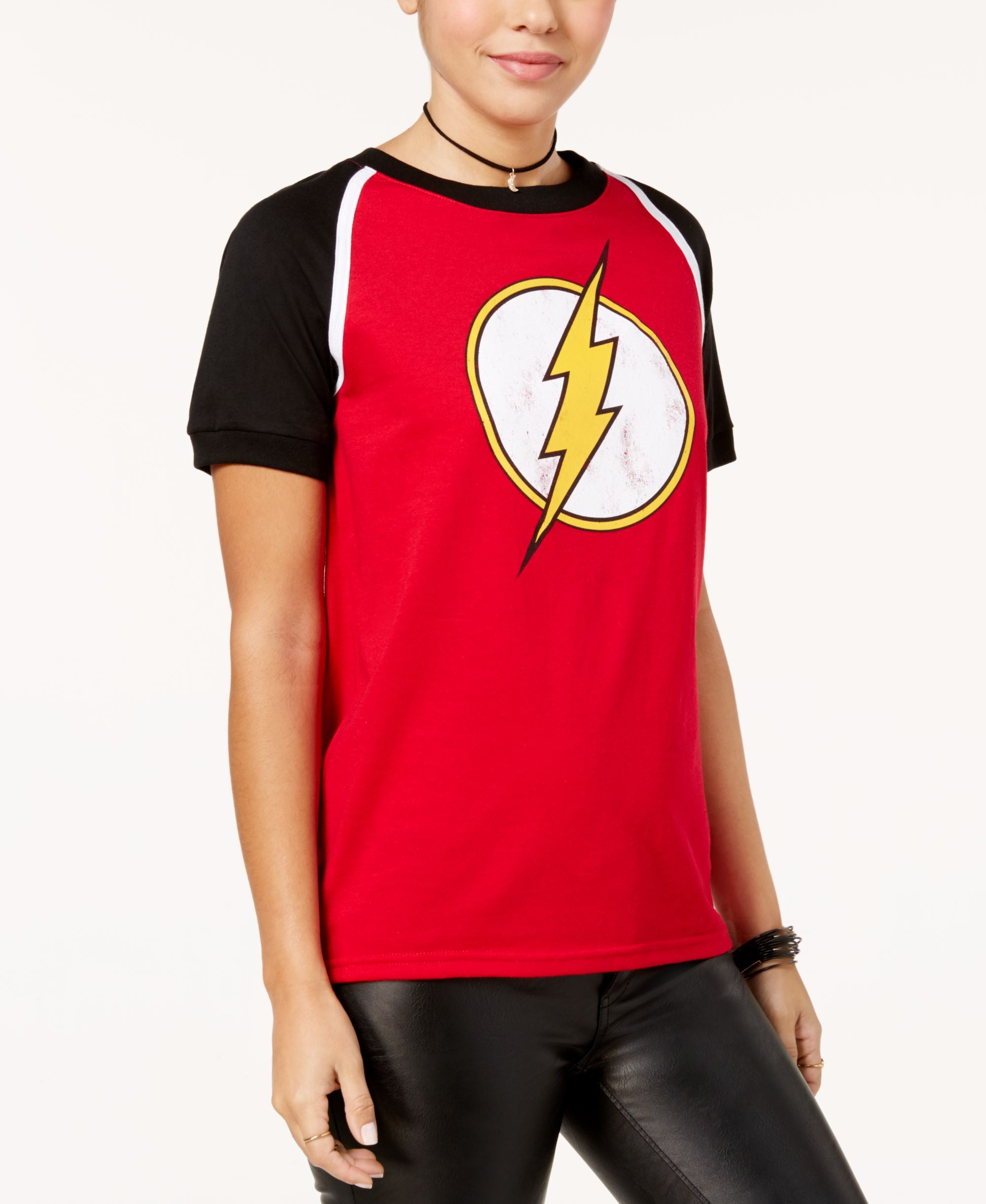 Warner Brothers Juniors Flash Raglan T-Shirt