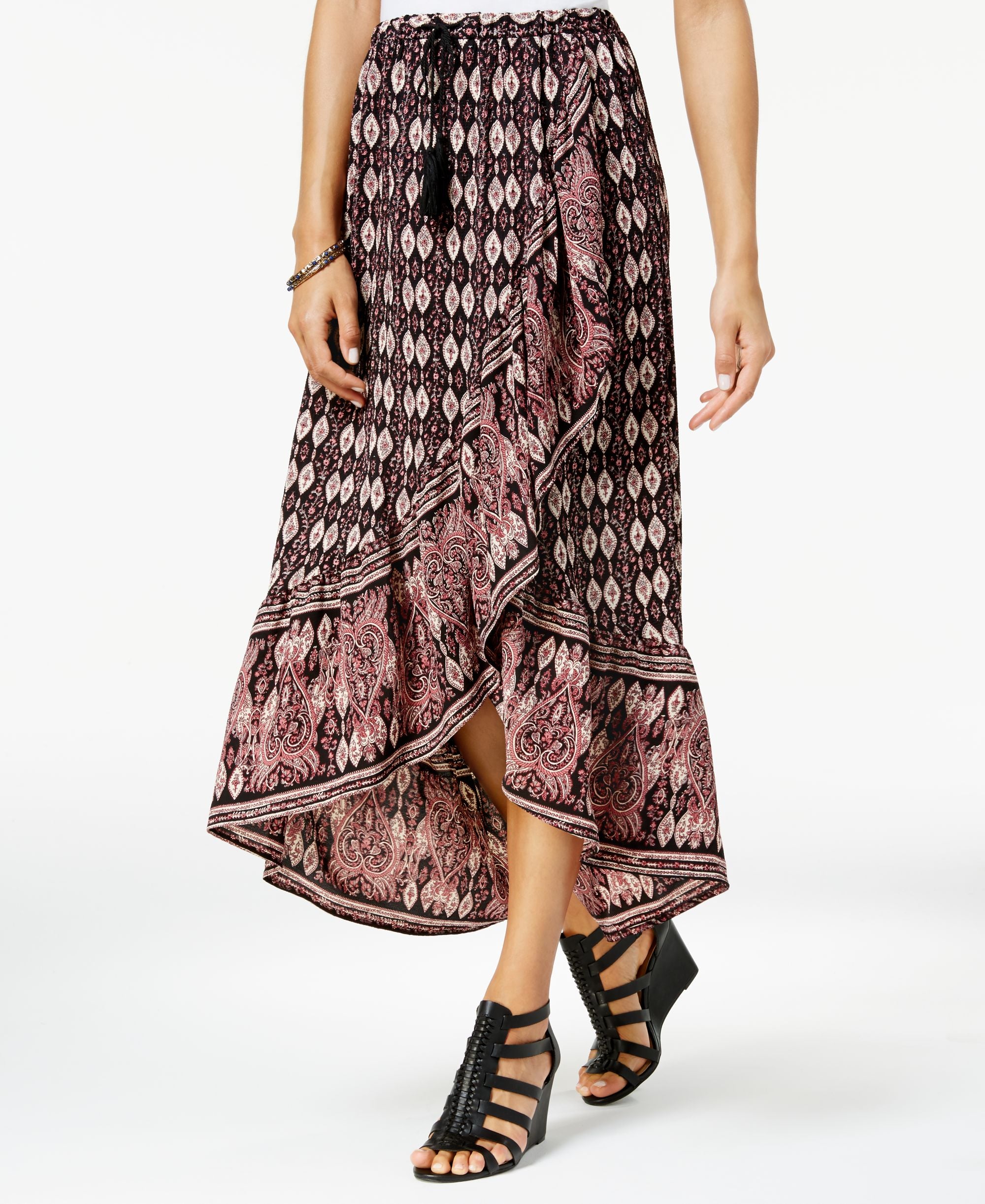Love Fire Juniors Crossover Maxi Skirt