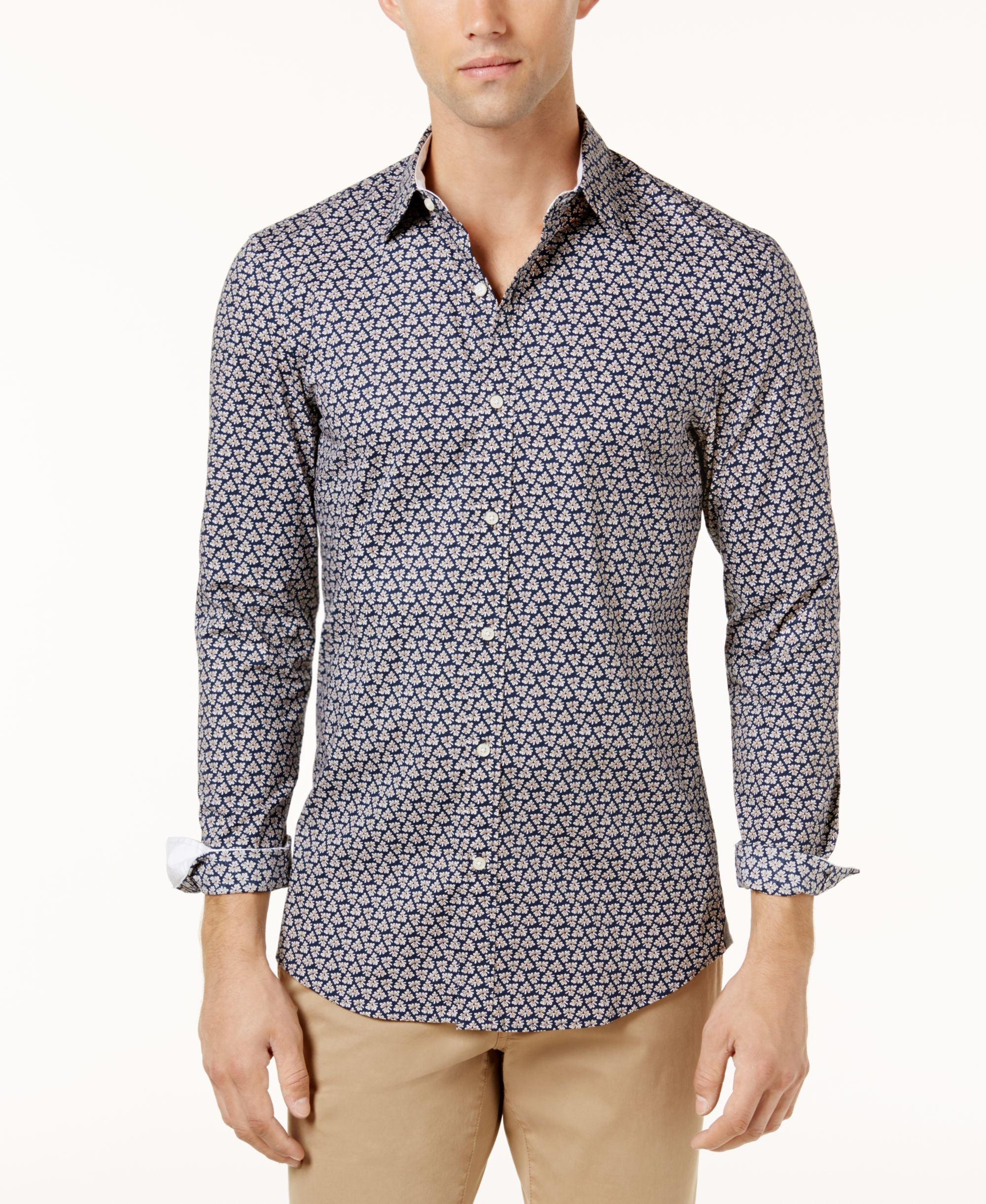 Michael Kors Mens Printed Shirt
