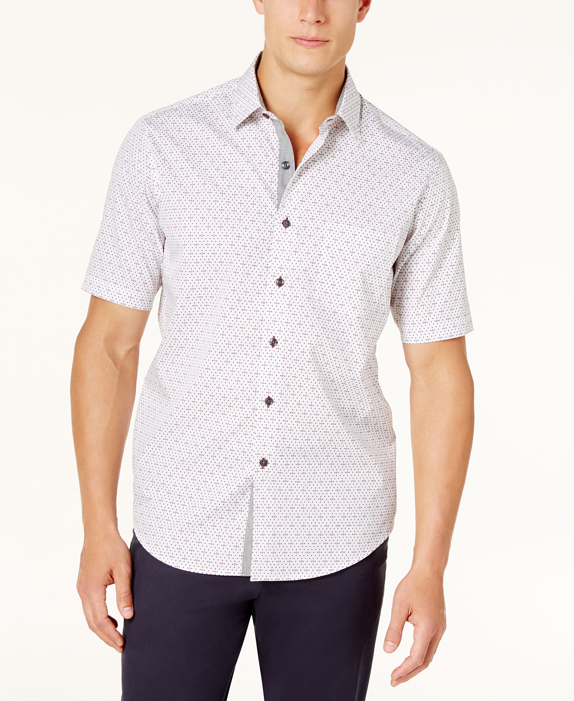 Tasso Elba Mens Paisley Print Shirt