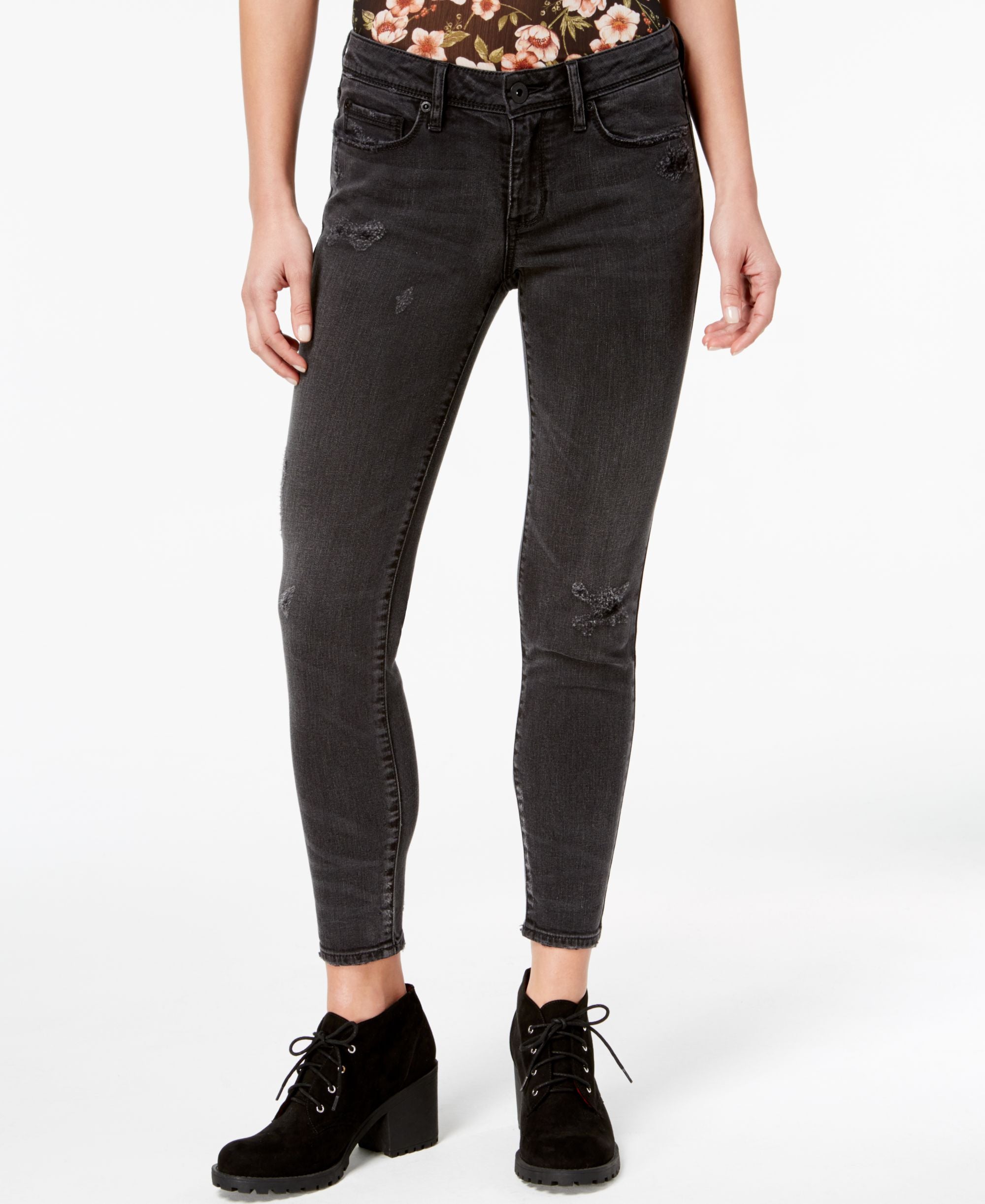Juniors' Skinny Distressed Jeans