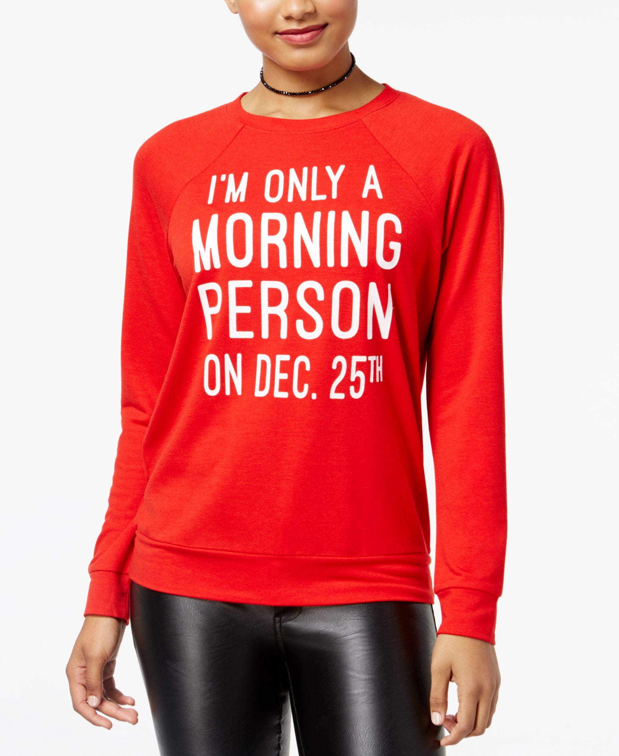 Rebellious One Juniors Morning Person Graphic Top