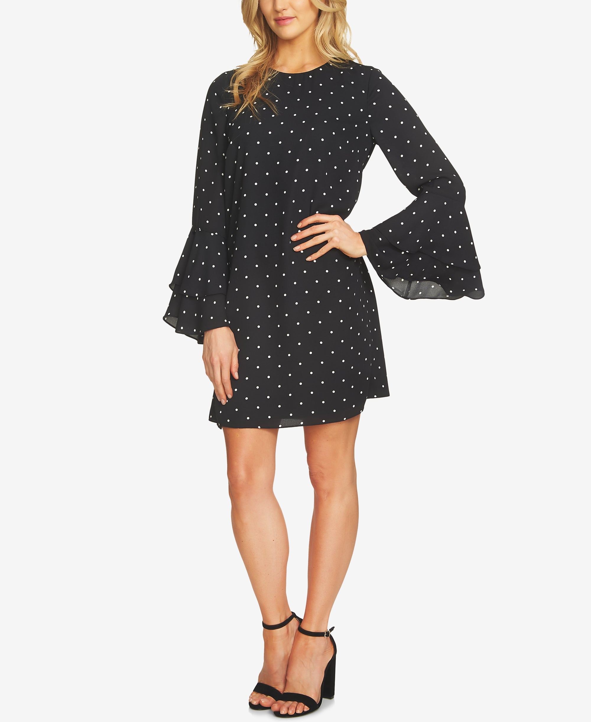 CeCe Bell-Sleeve Shift Dress