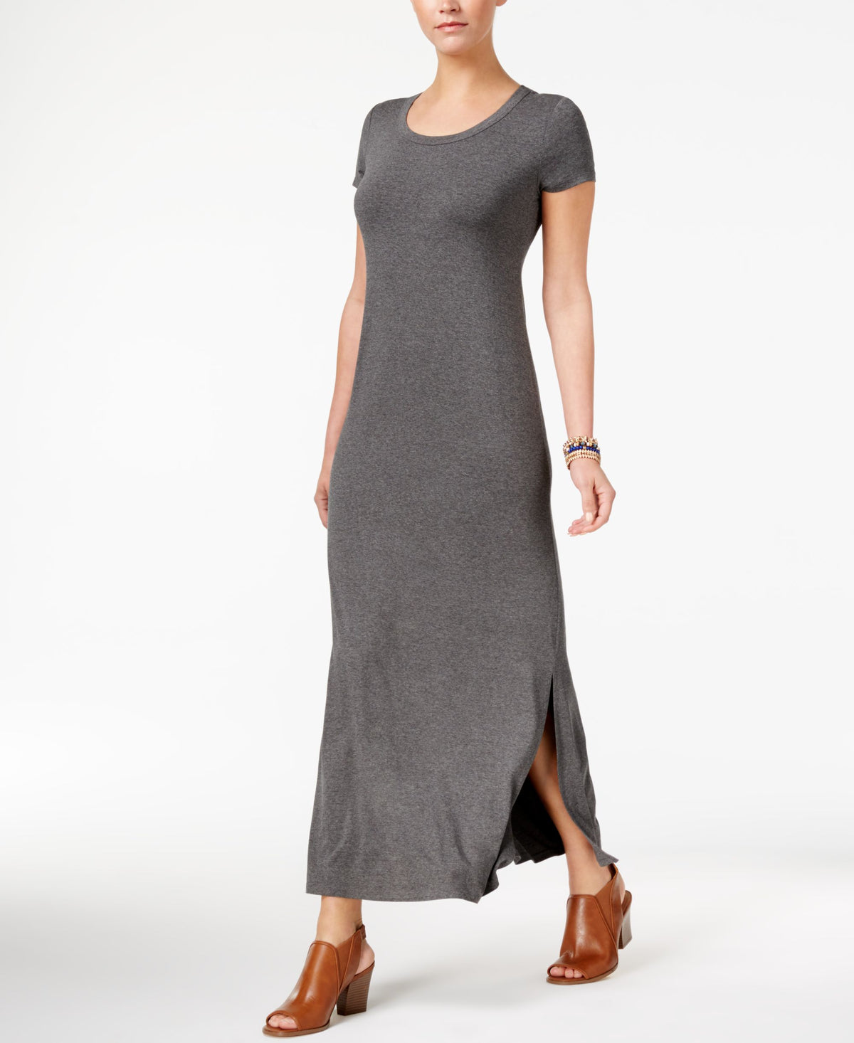 Style & Co Short Sleeve Maxi Dress