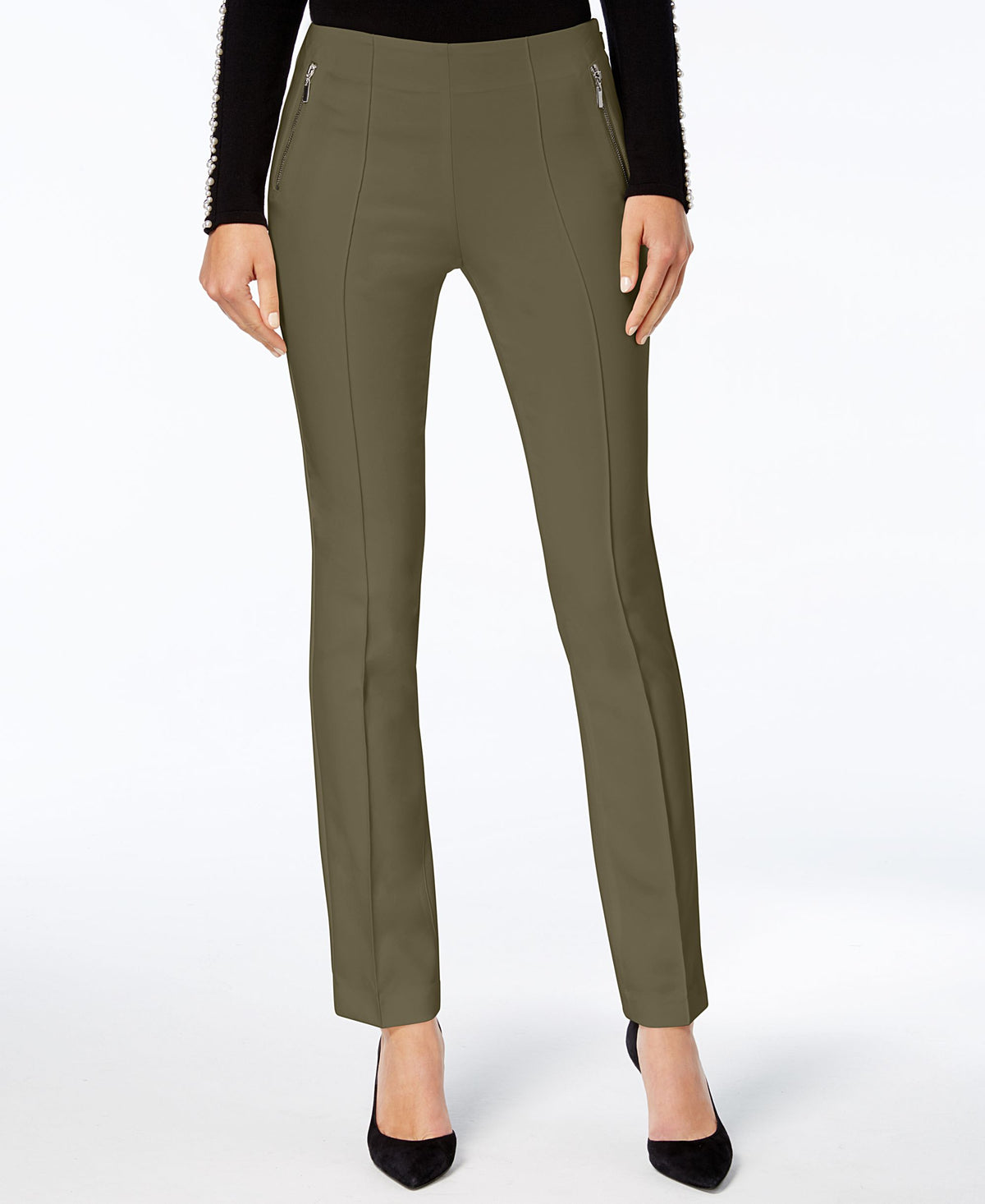 INC International Concepts Zip Curvy Fit Skinny Pants