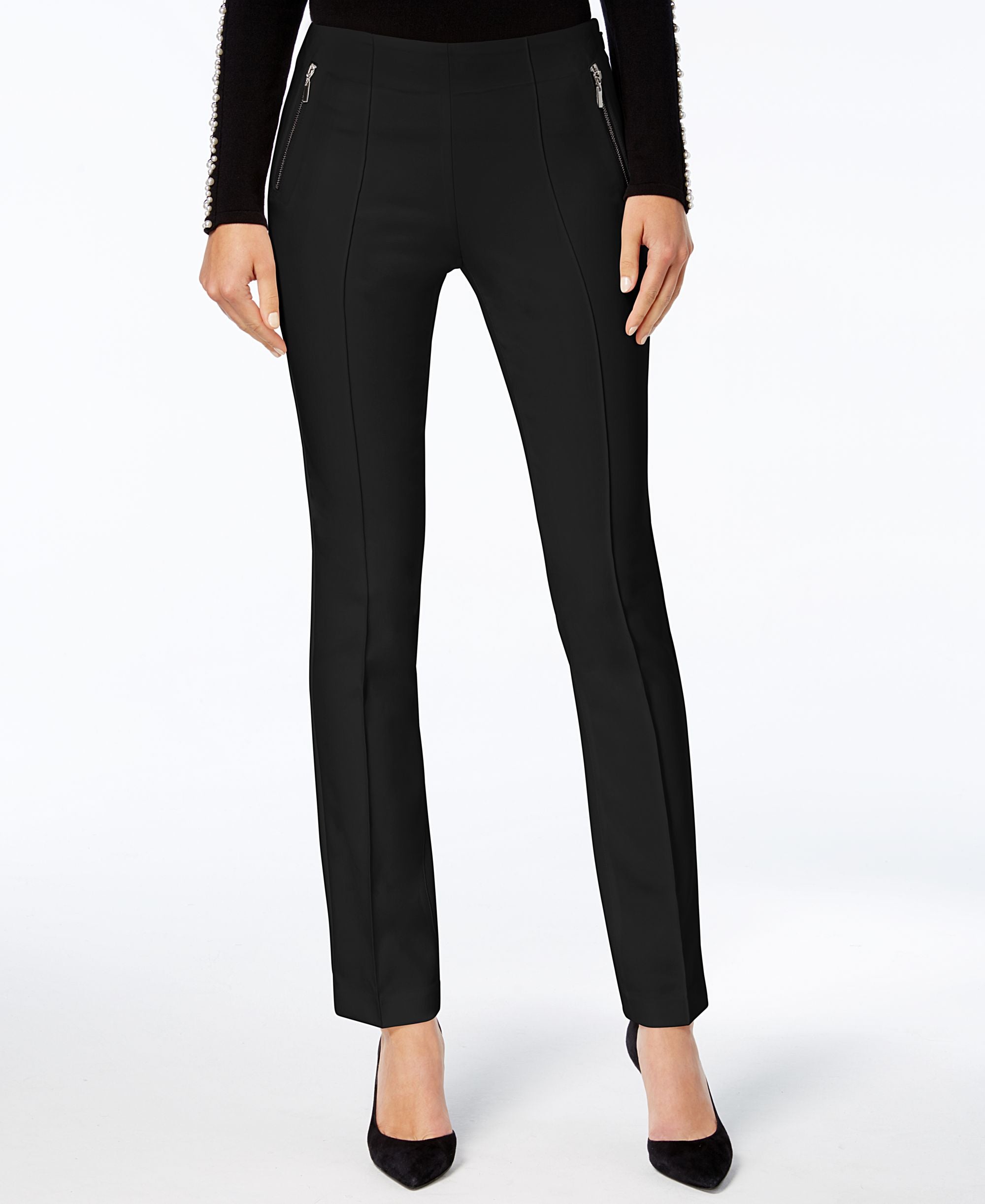 INC International Concepts Zip Curvy Fit Skinny Pants