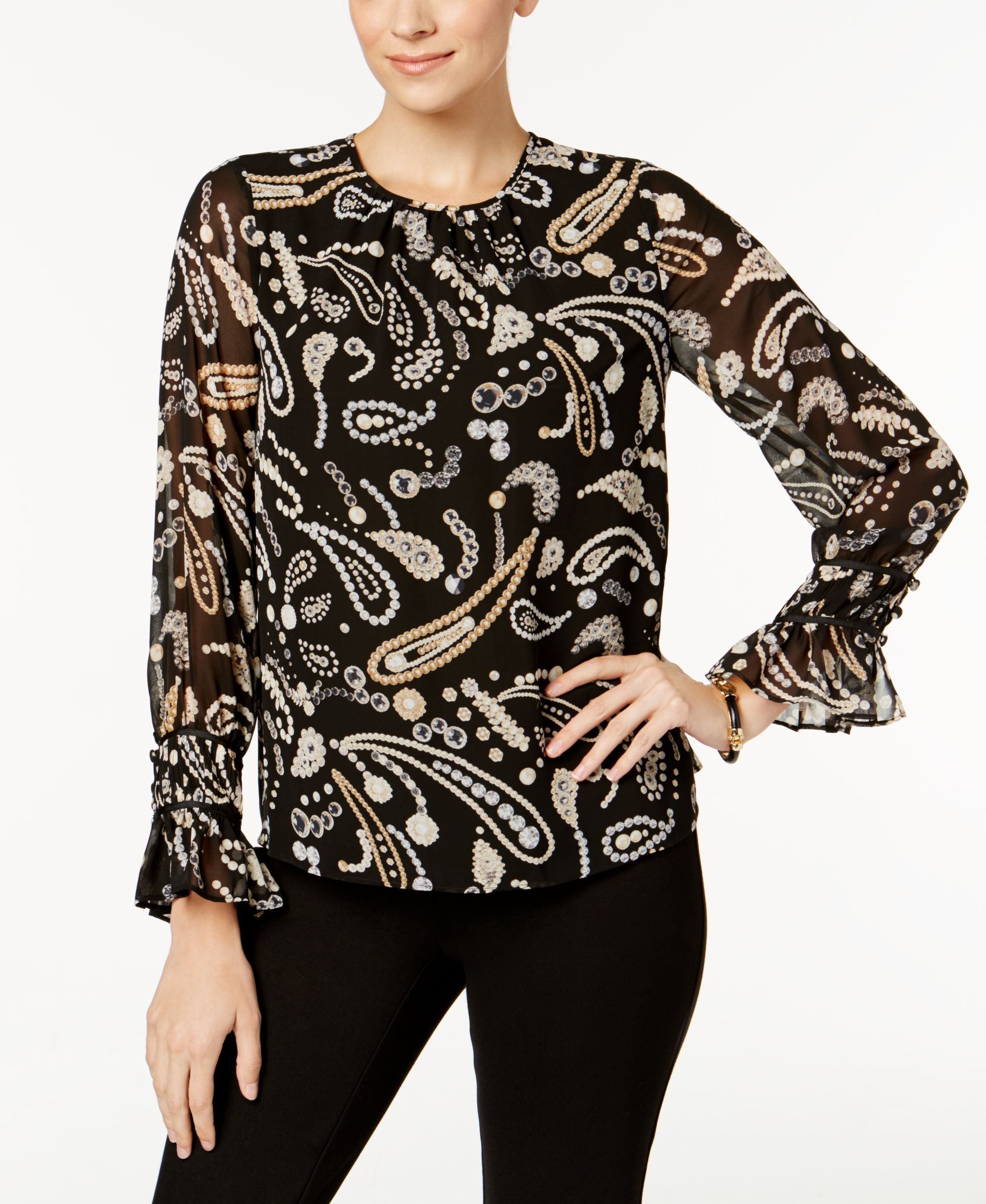 Charter Club Flare Sleeve Blouse