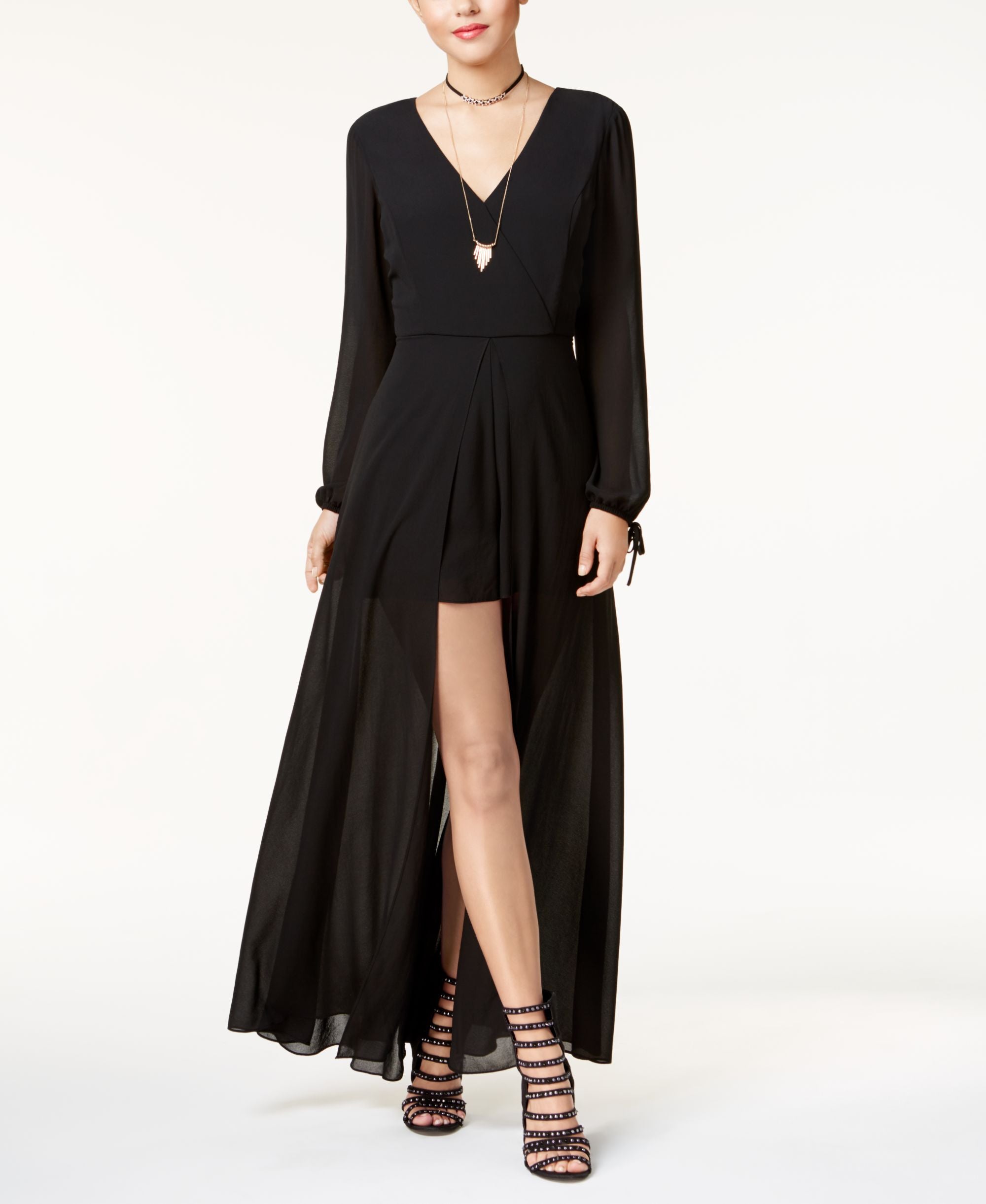 Bcx Juniors Surplice Romper Dress