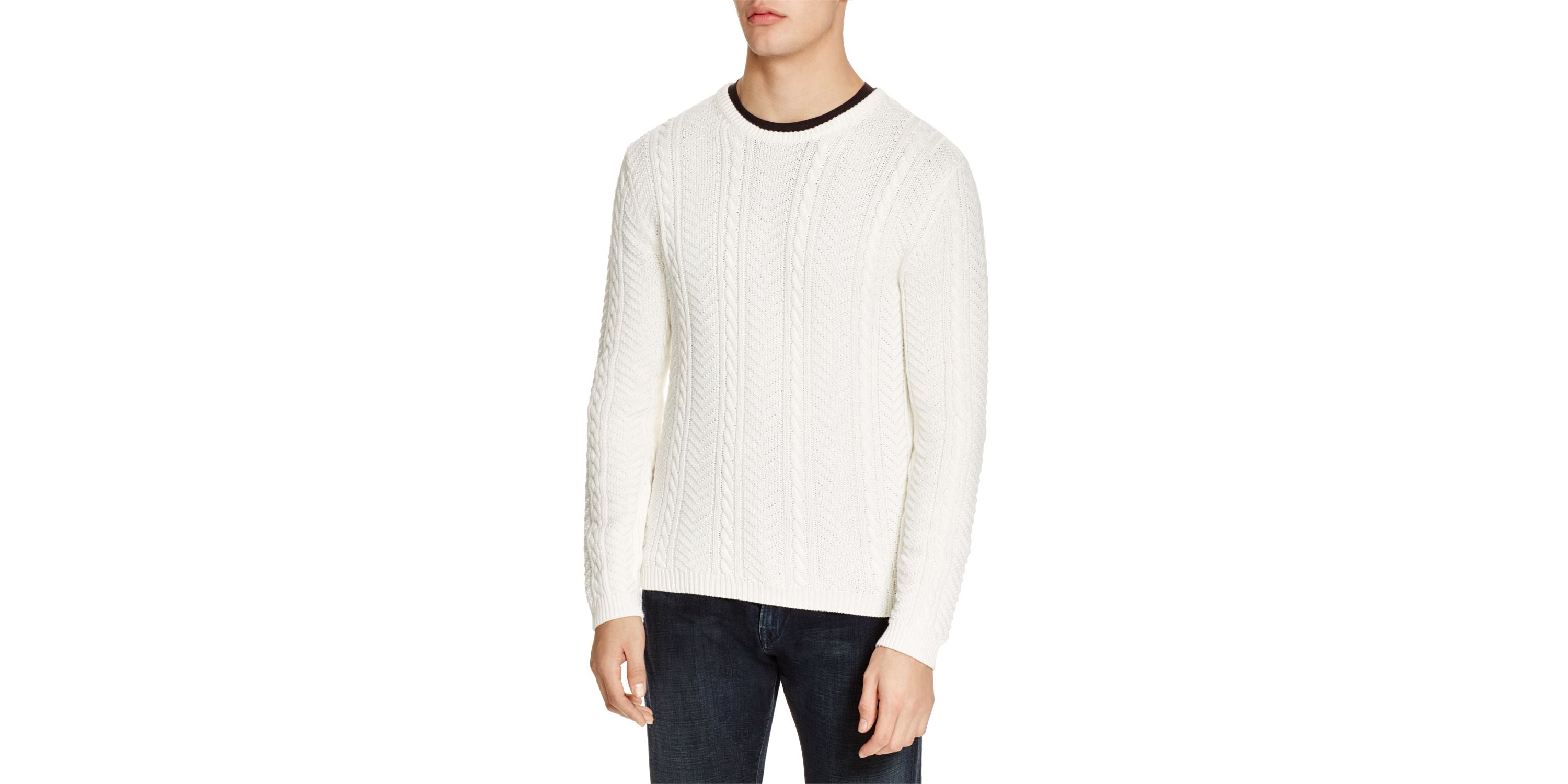 The Men's Store at Bloomingdale's Cable-Knit Sweater