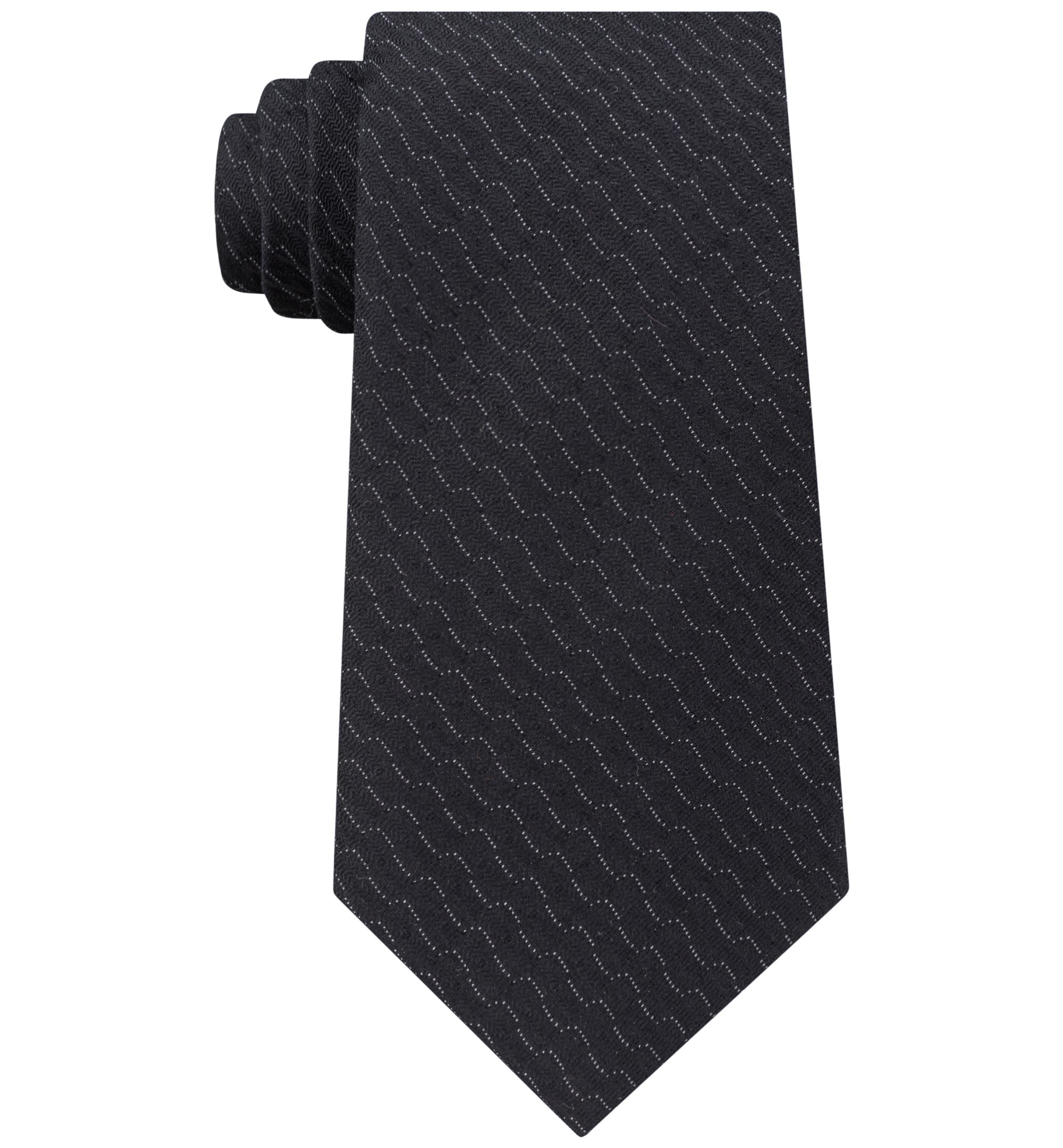Calvin Klein Mens Modern Waves Silk Tie