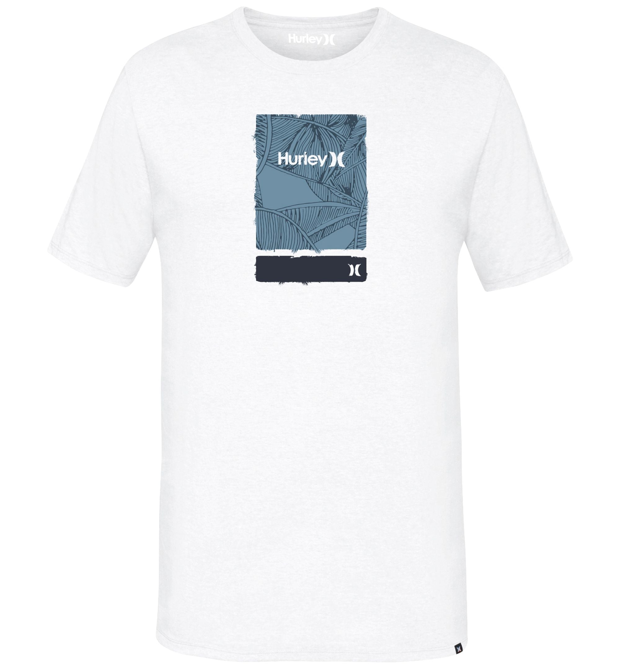 Hurley Mens The Line Grain Logo T-Shirt