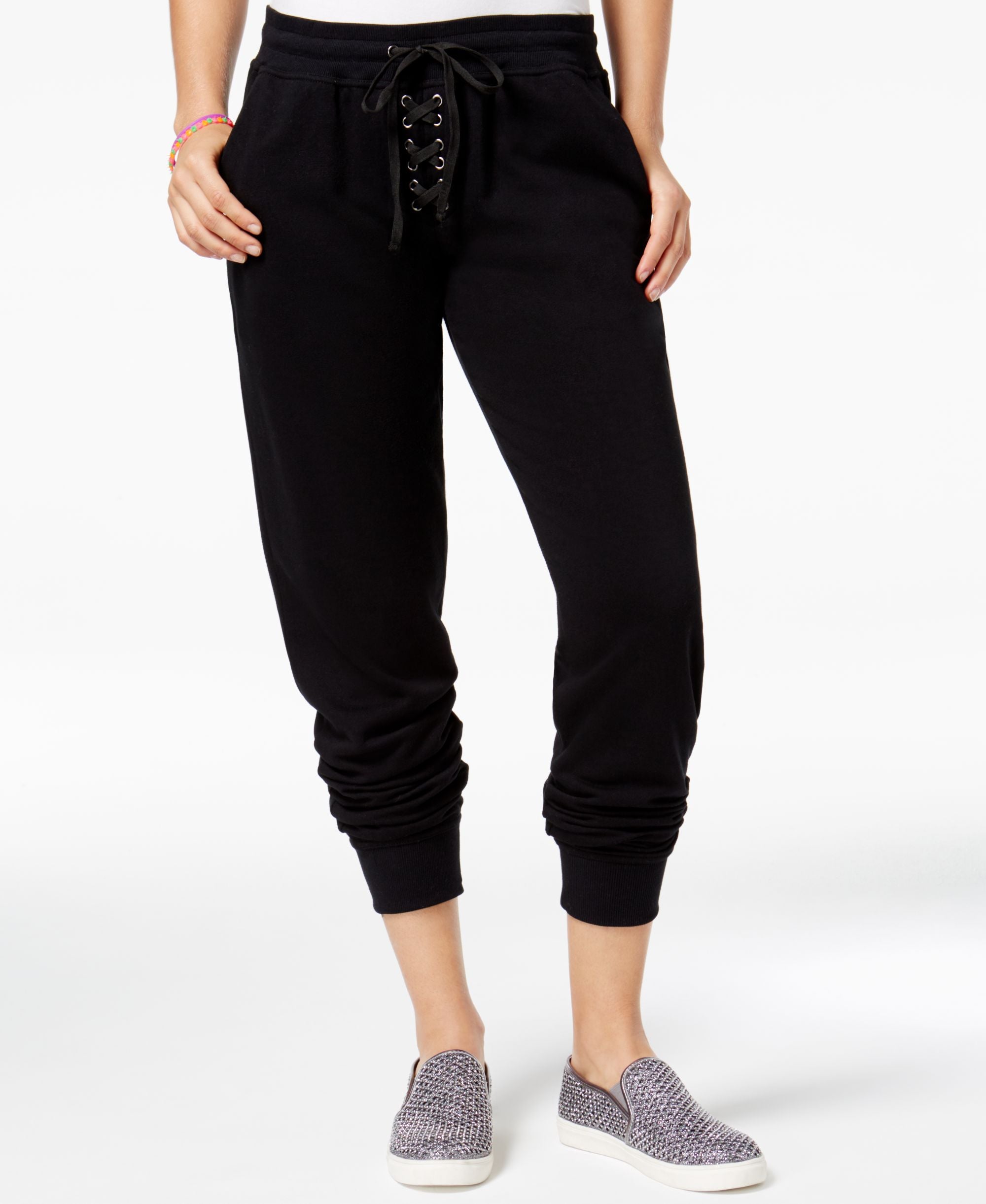 Material Girl Active Juniors Lace Up Sweatpants