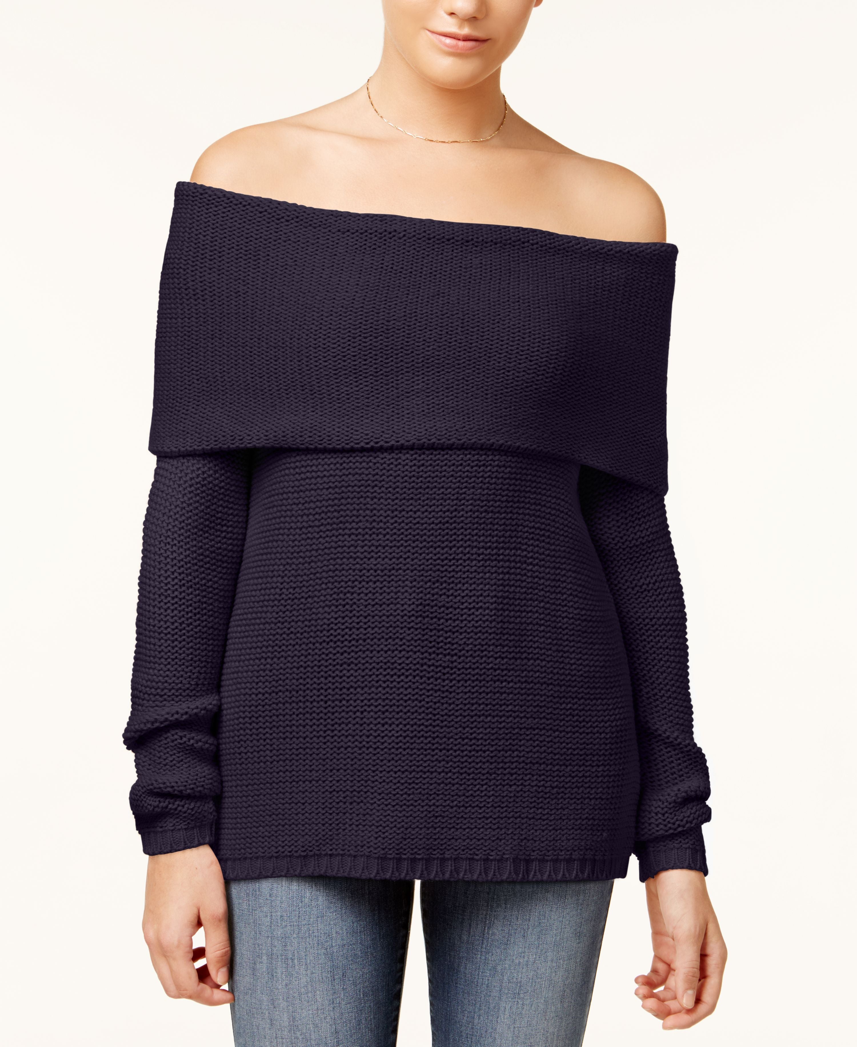 Juniors' Off-The-Shoulder Sweater
