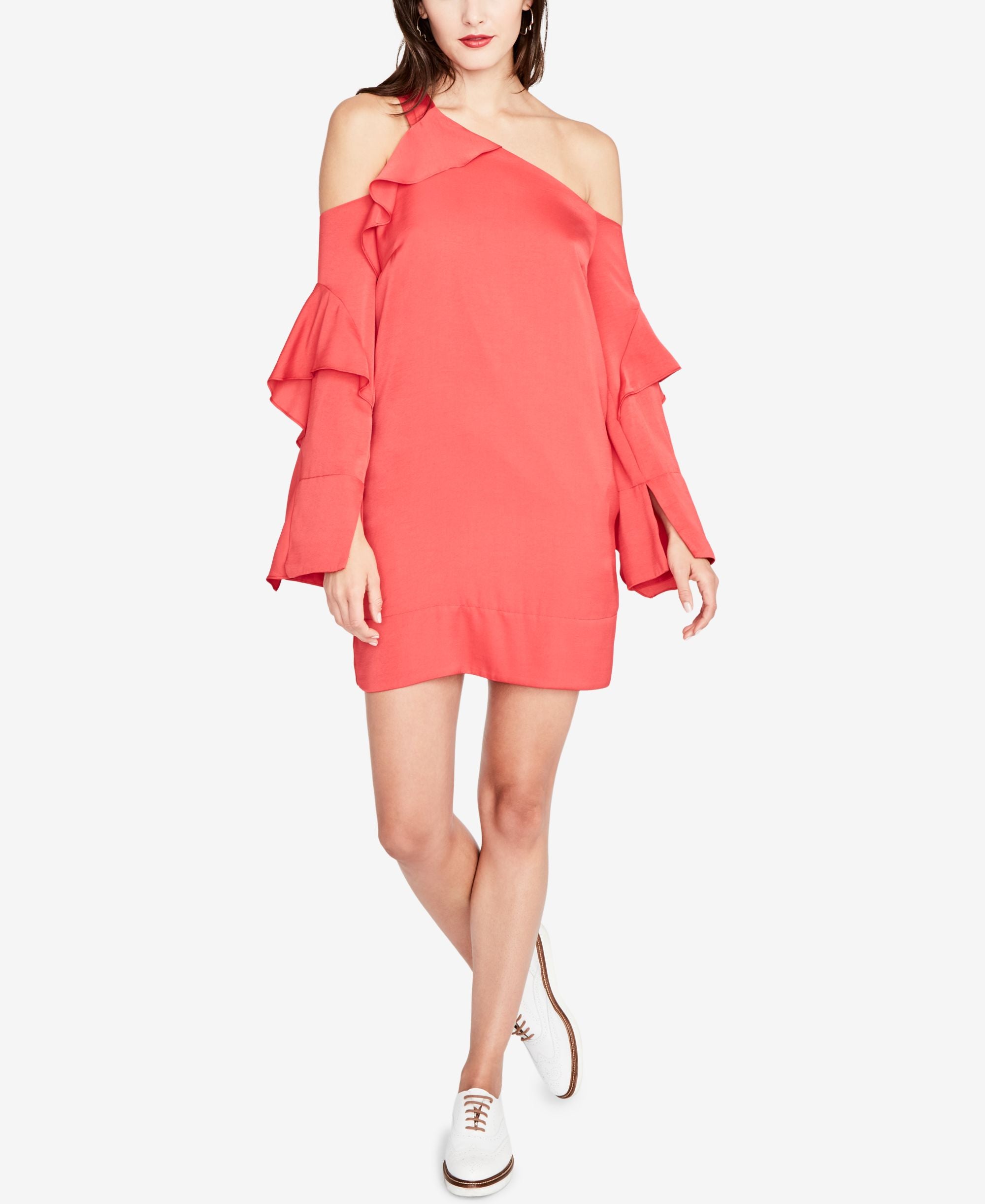 Rachel Rachel Roy Ruffled One Shoulder Dress