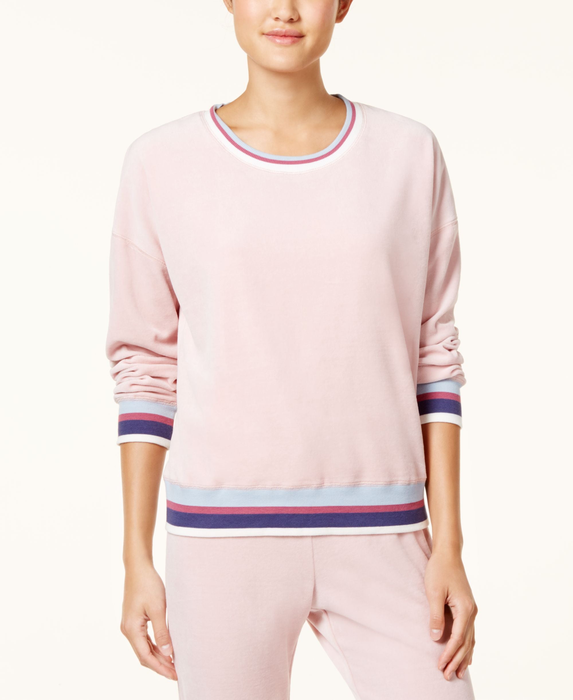 Juniors' Velour Sweatshirt