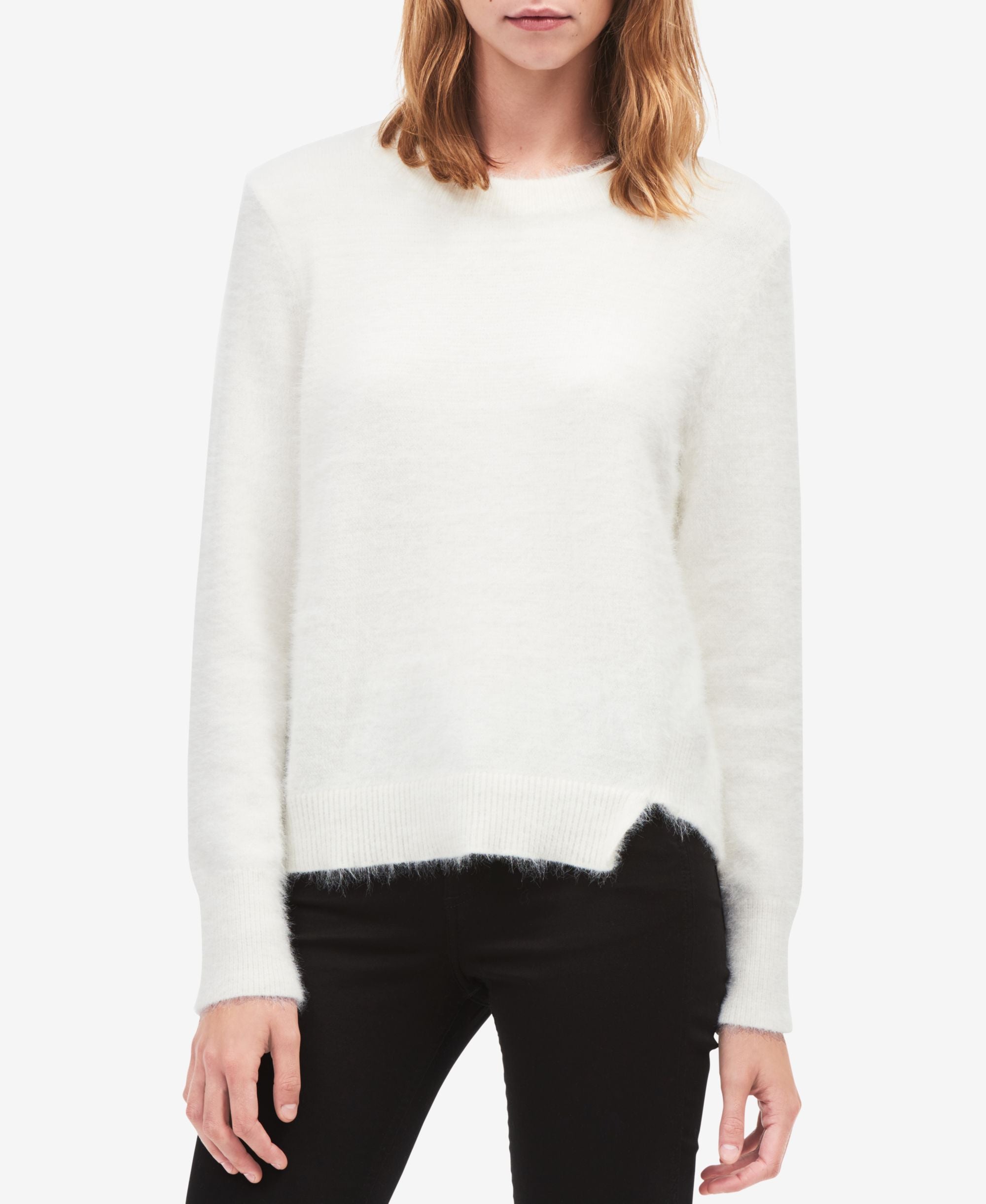 Calvin Klein Jeans Fuzzy Asymmetrical Sweater