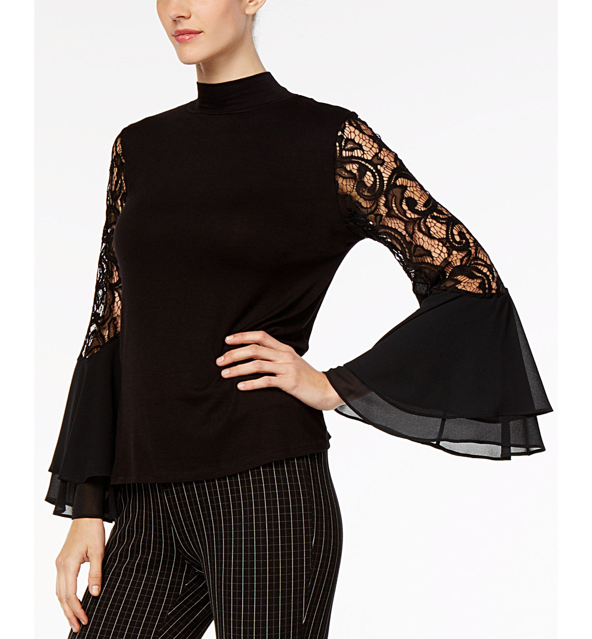 Joseph A Lace Bell Sleeve Top