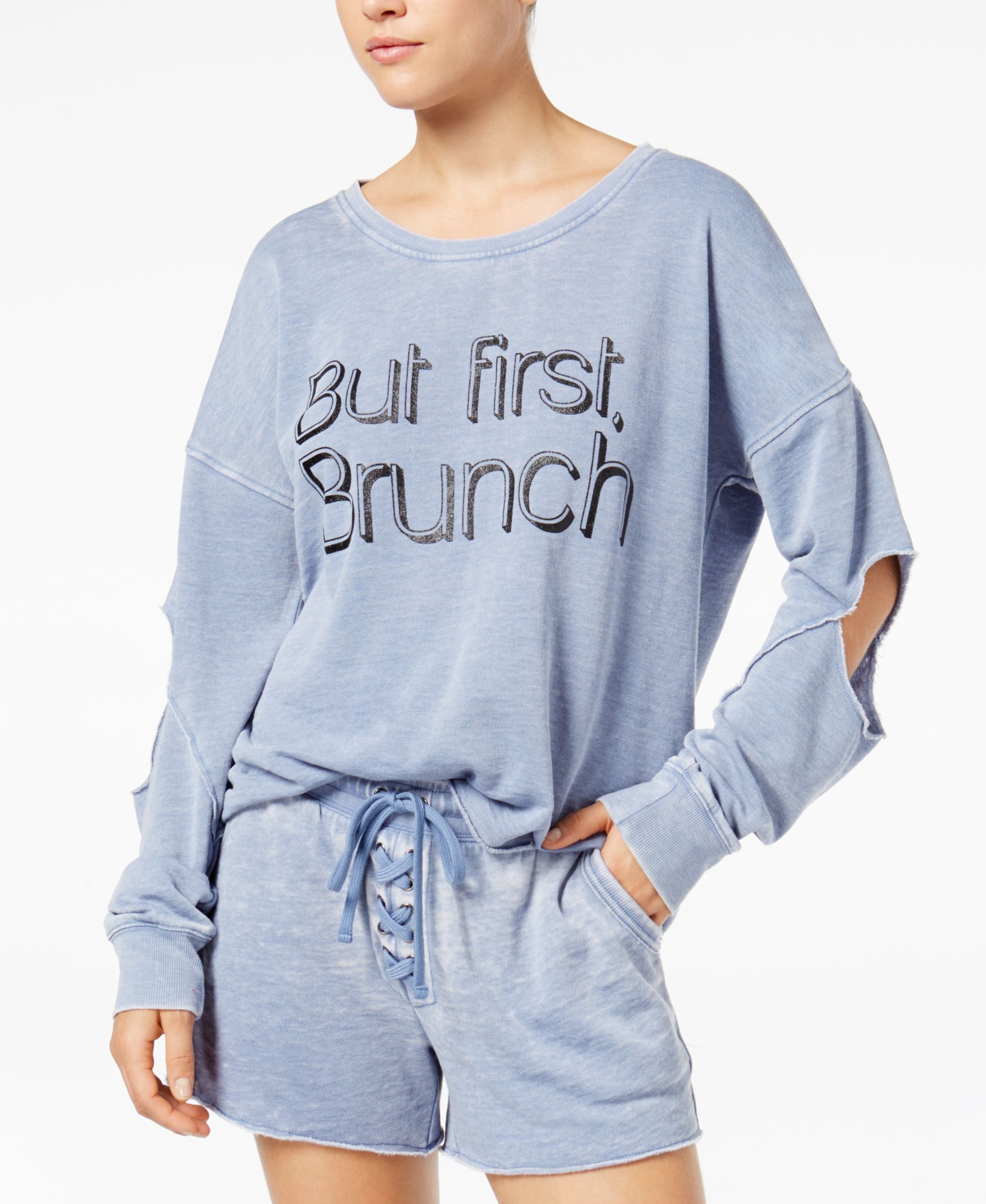 Material Girl Active Juniors Cutout Graphic Sweatshirt