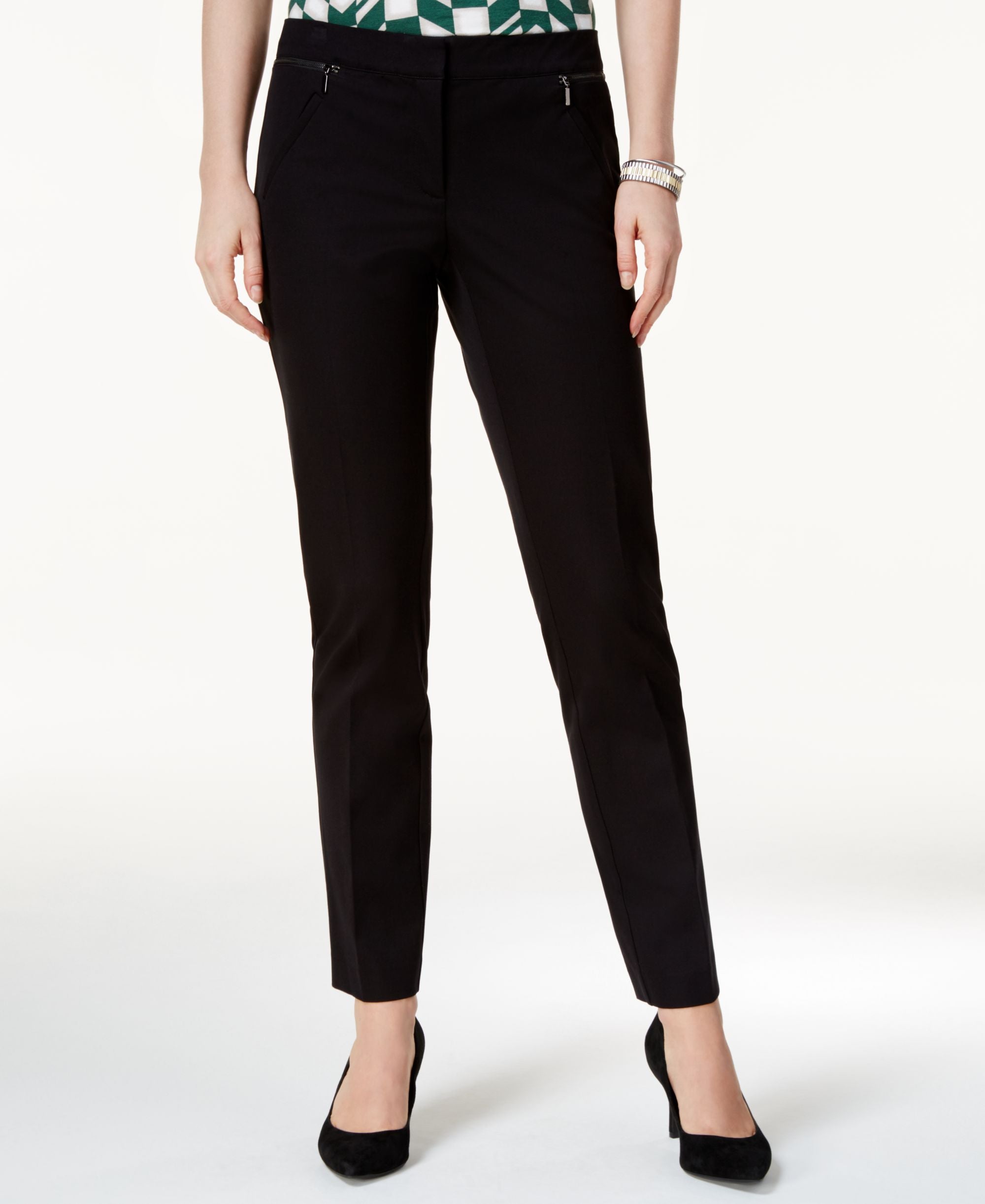 Alfani Zip Pocket Skinny Pants