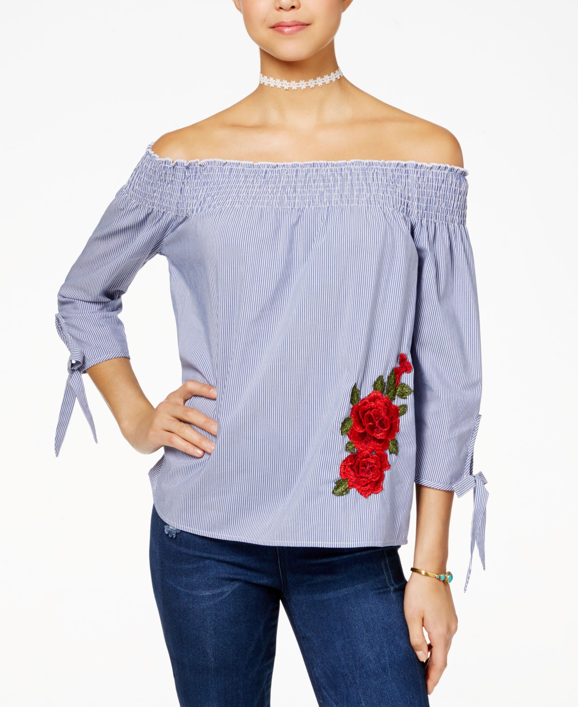 Juniors' Off-The-Shoulder Top
