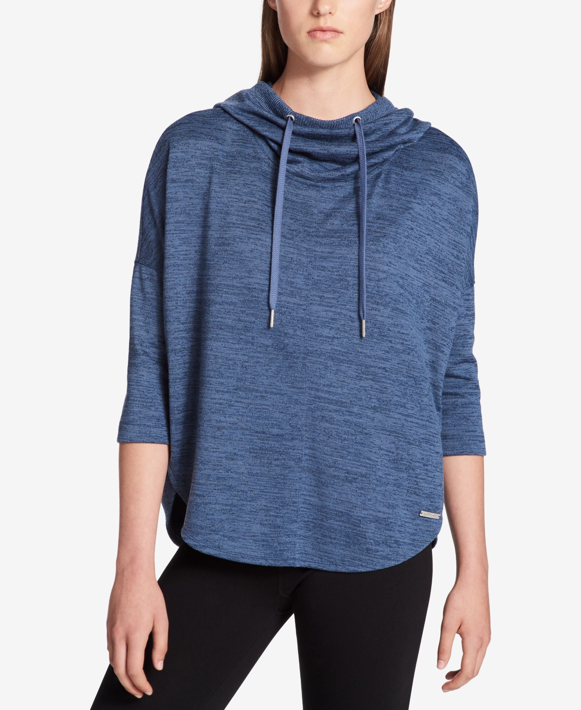 Calvin Klein Performance Marled Cowl Neck Top