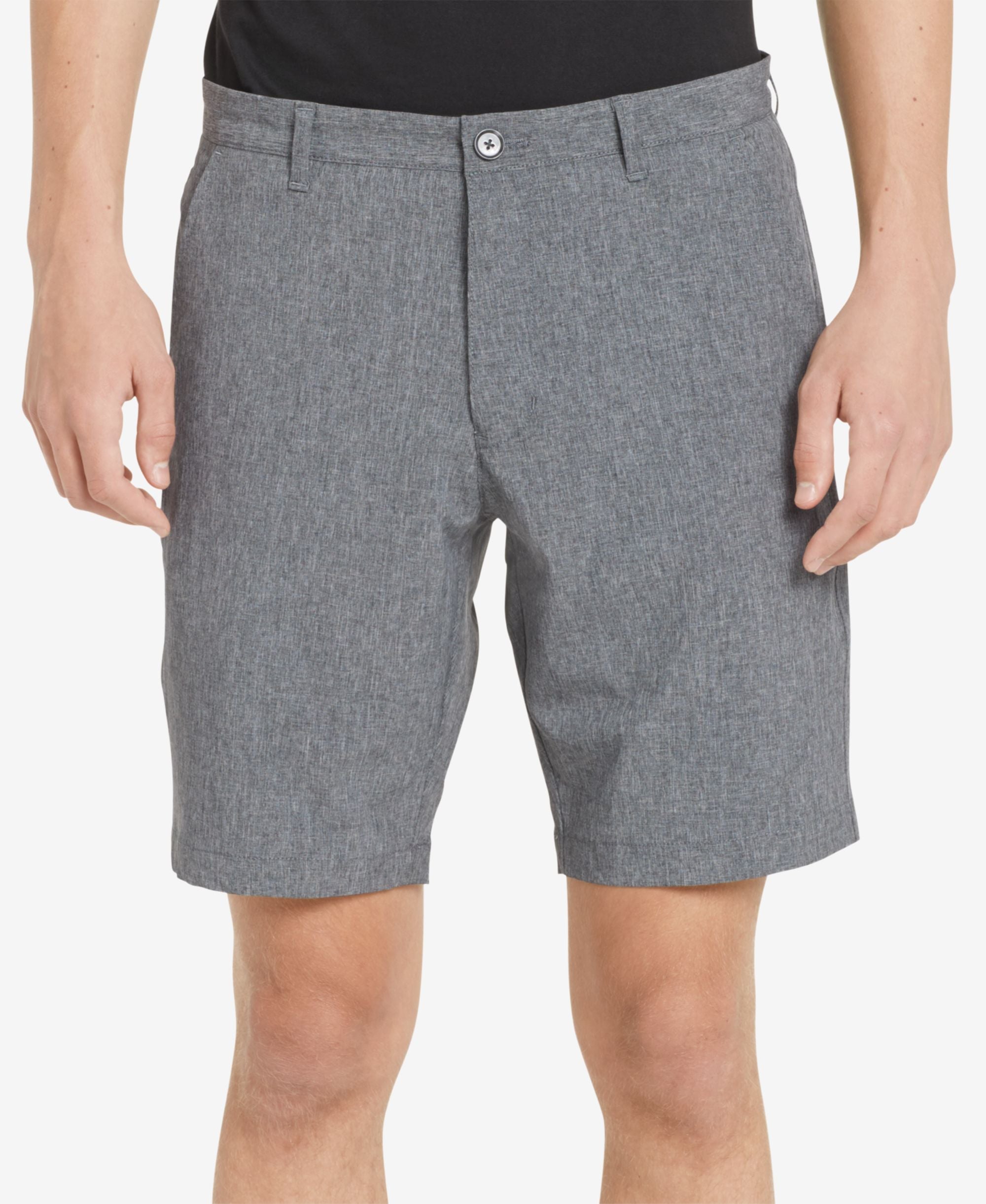Calvin Klein Mens 9 Heathered Tech Shorts