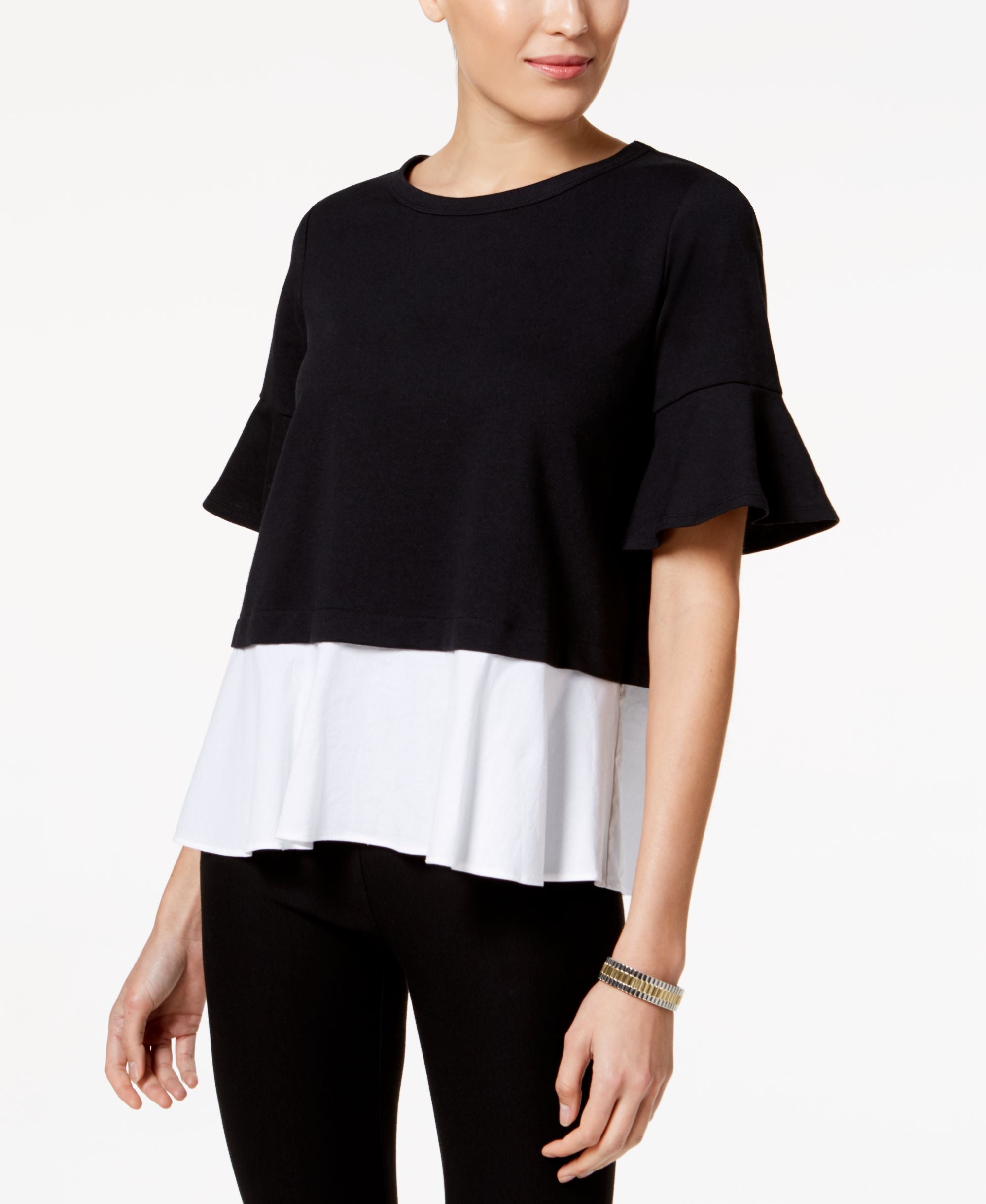 Jpr Split Back Layered Look Top
