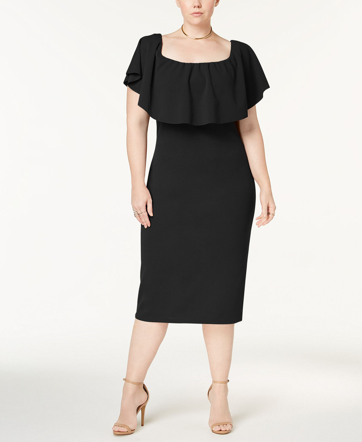 Almost Famous Trendy Plus Size Convertible Off The Shoulder Dress