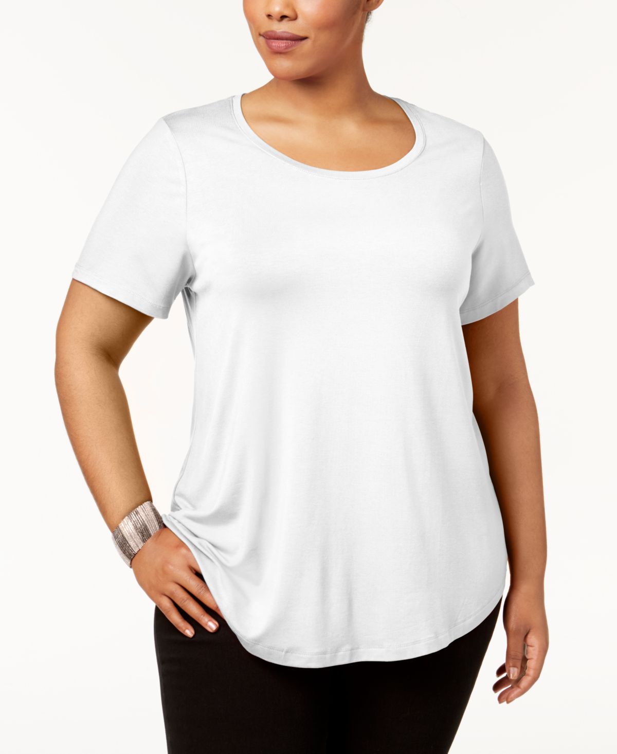 JM Collection Plus Size Short Sleeve Top