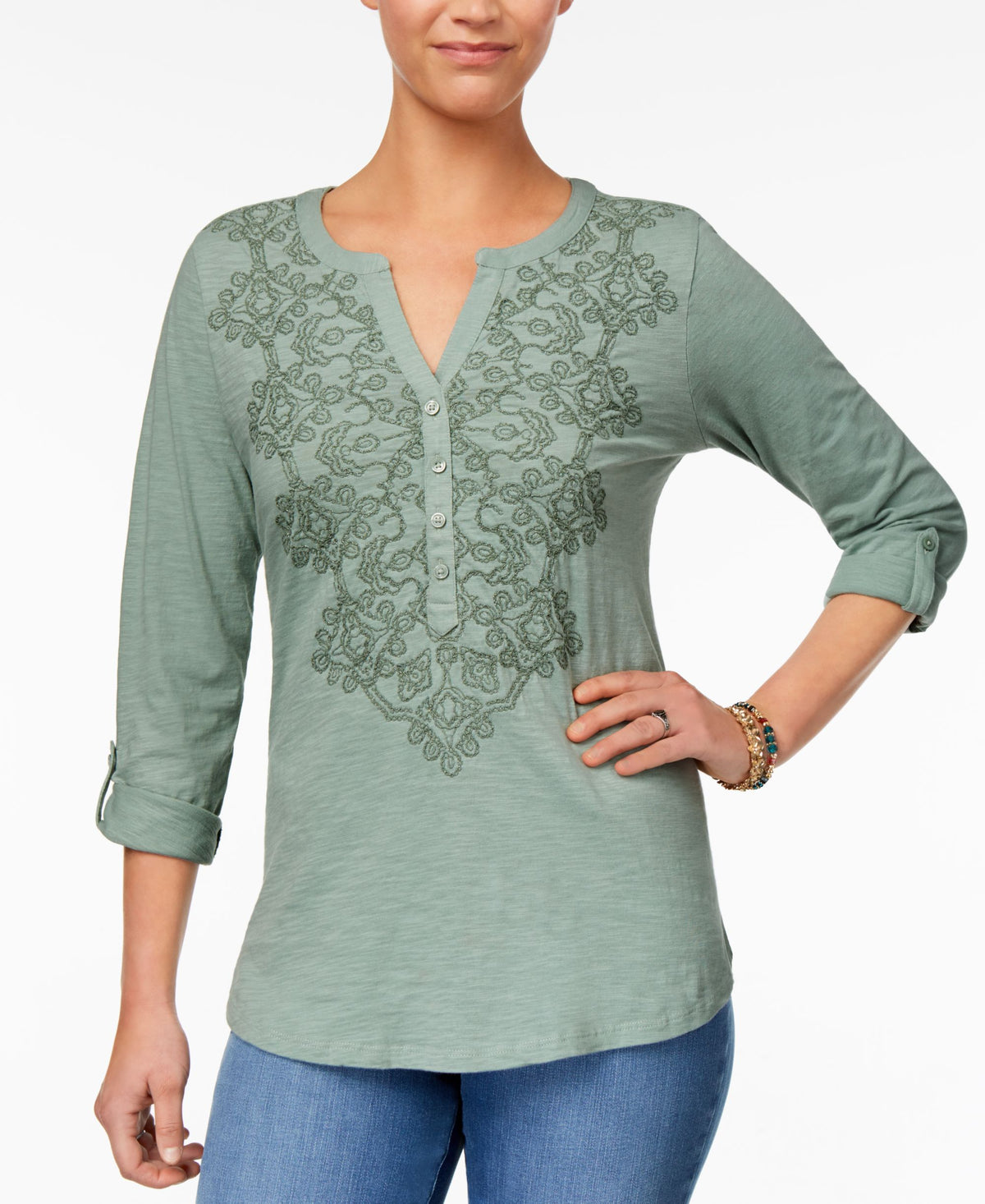 Embroidered Top