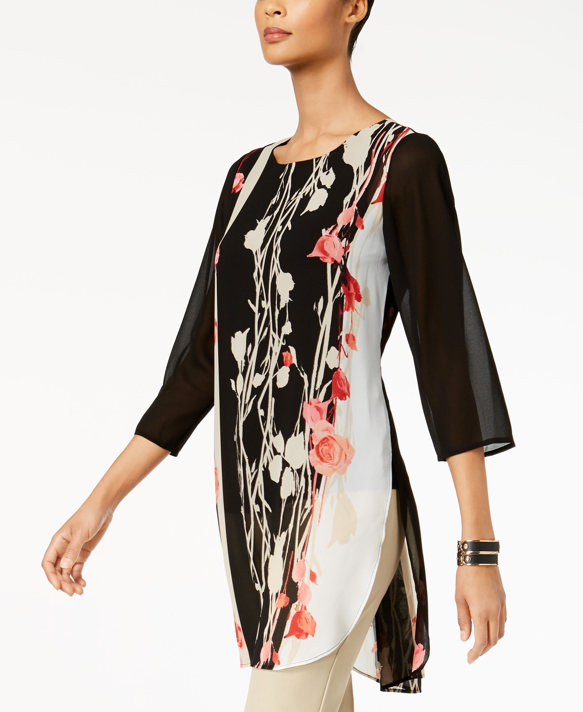 Alfani Printed High Low Tunic