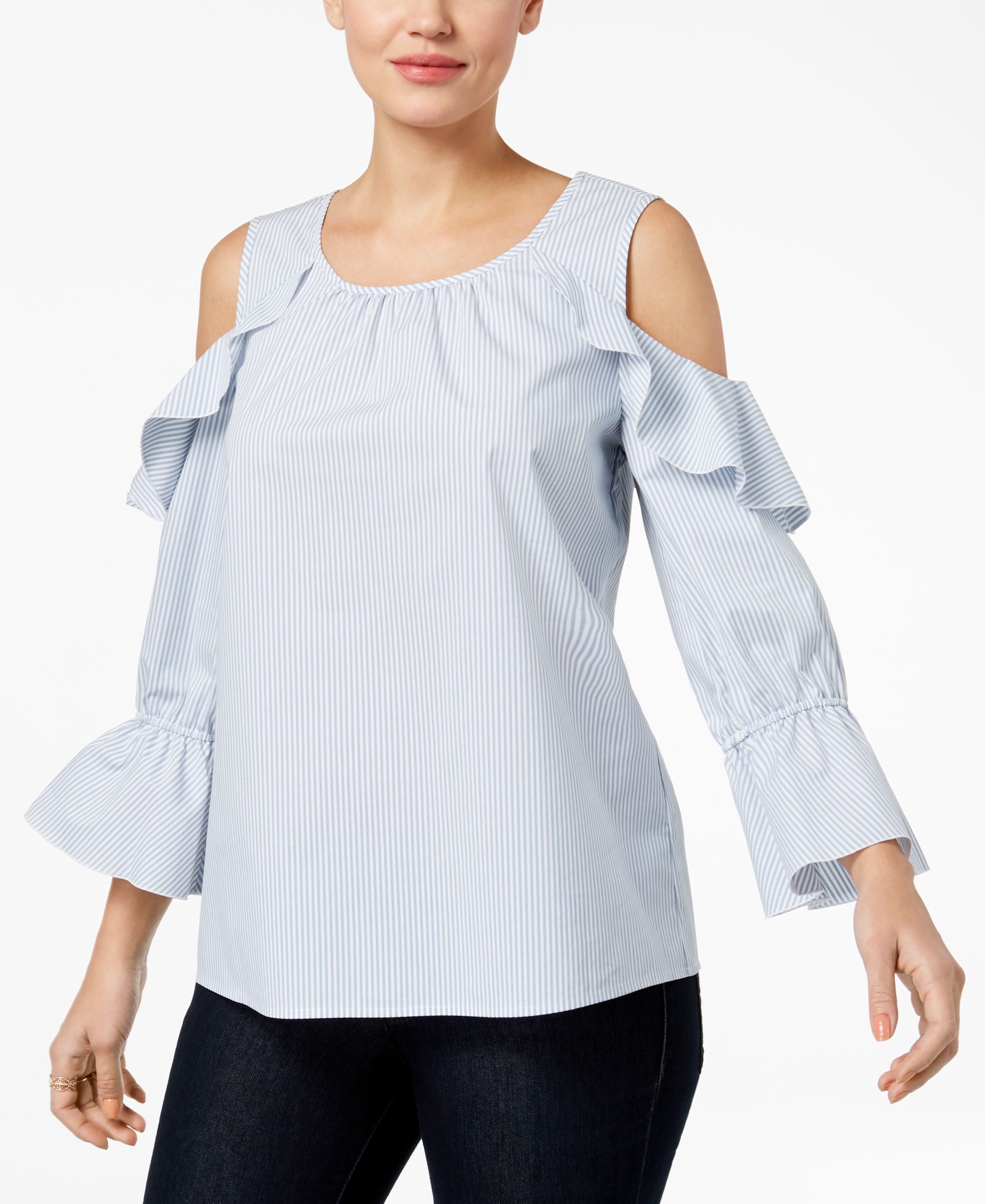 Style & Co Cold Shoulder Top
