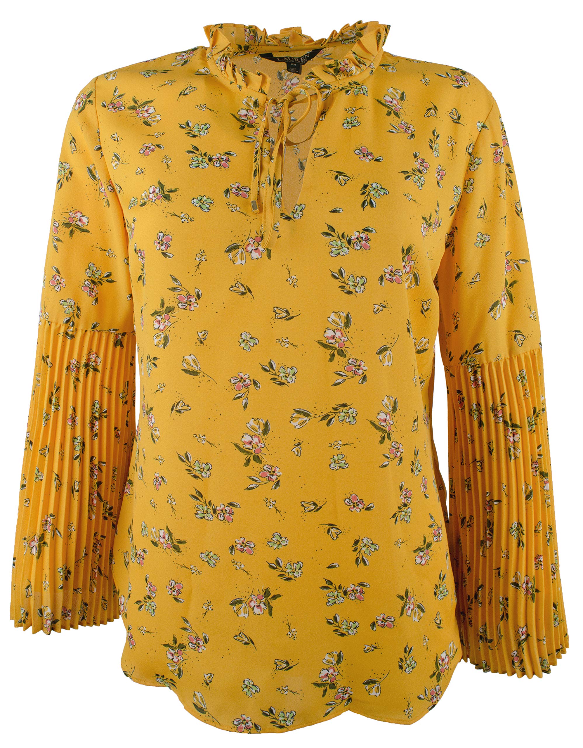 Womens Plus Rimona Floral Print Long Sleeves Blouse