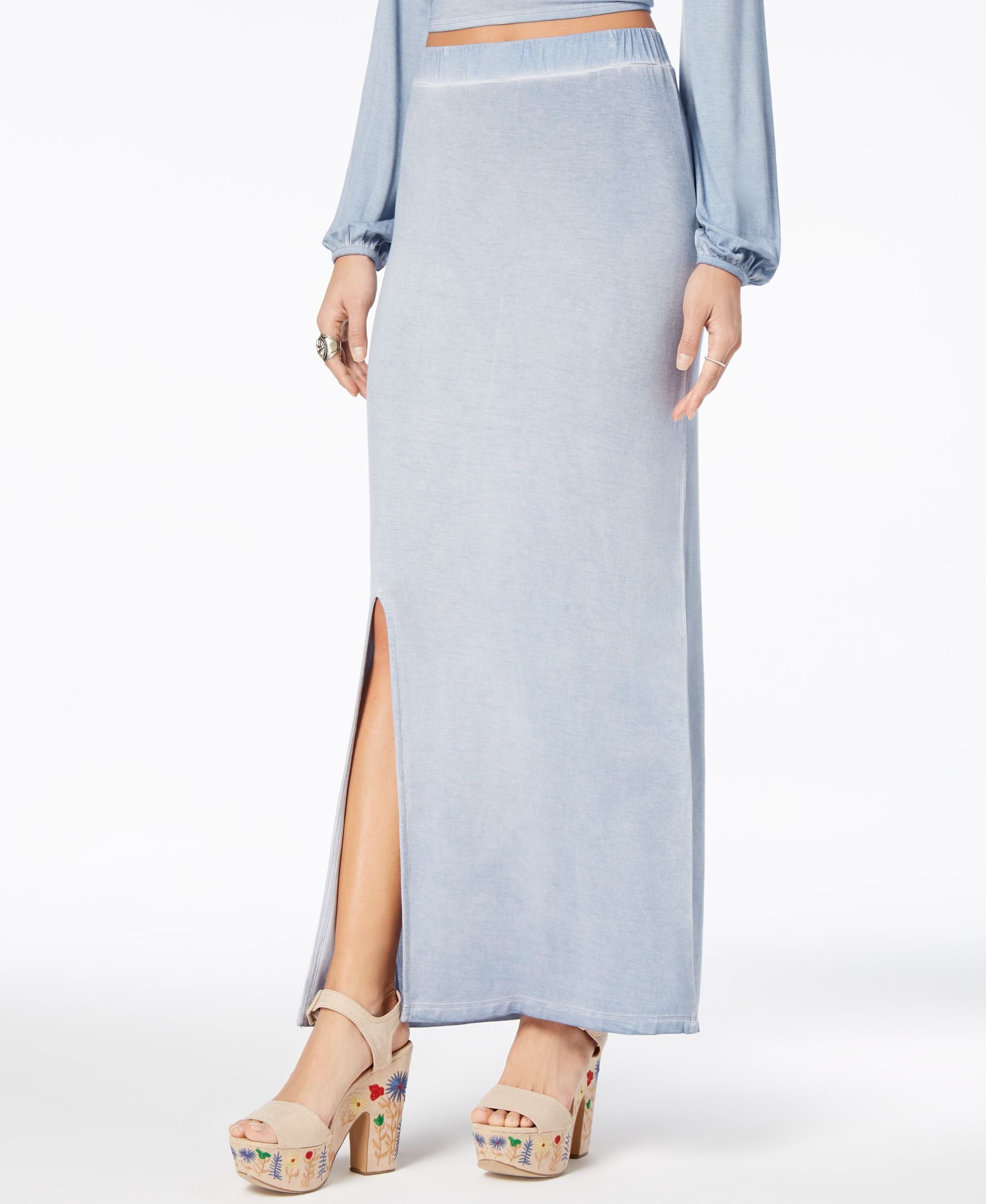 Juniors' Pull-On Maxi Skirt