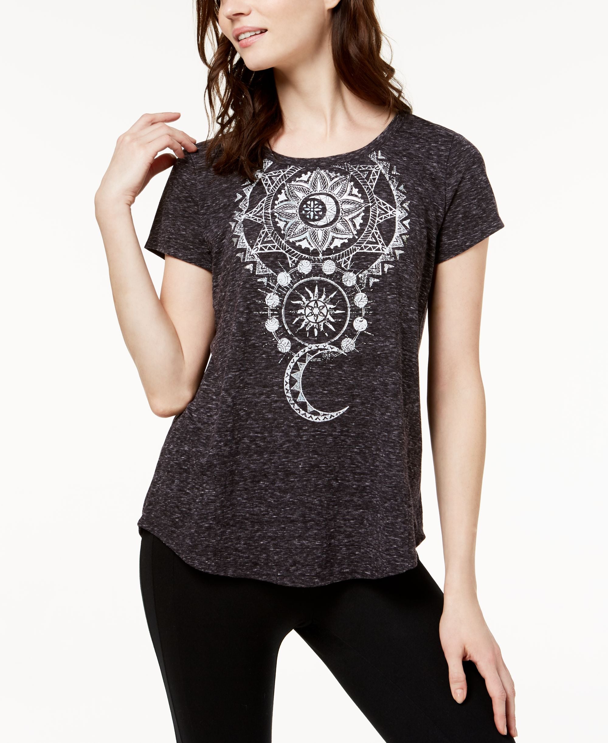 Style & Co High Low Graphic T-Shirt