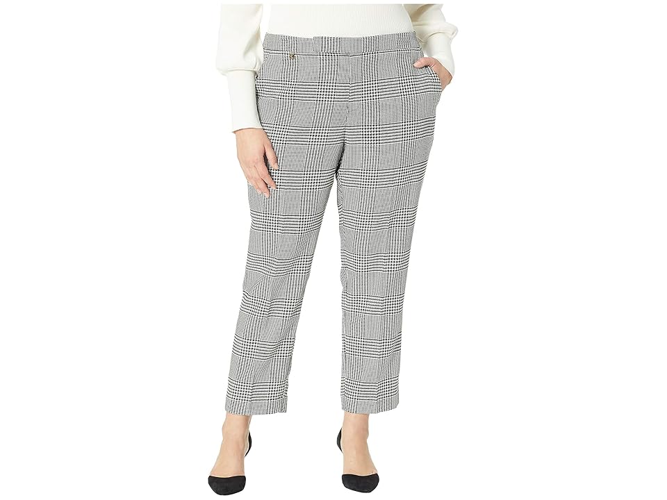 LAUREN RALPH LAUREN Plus Size Glen Plaid Cotton-Blend Pants
