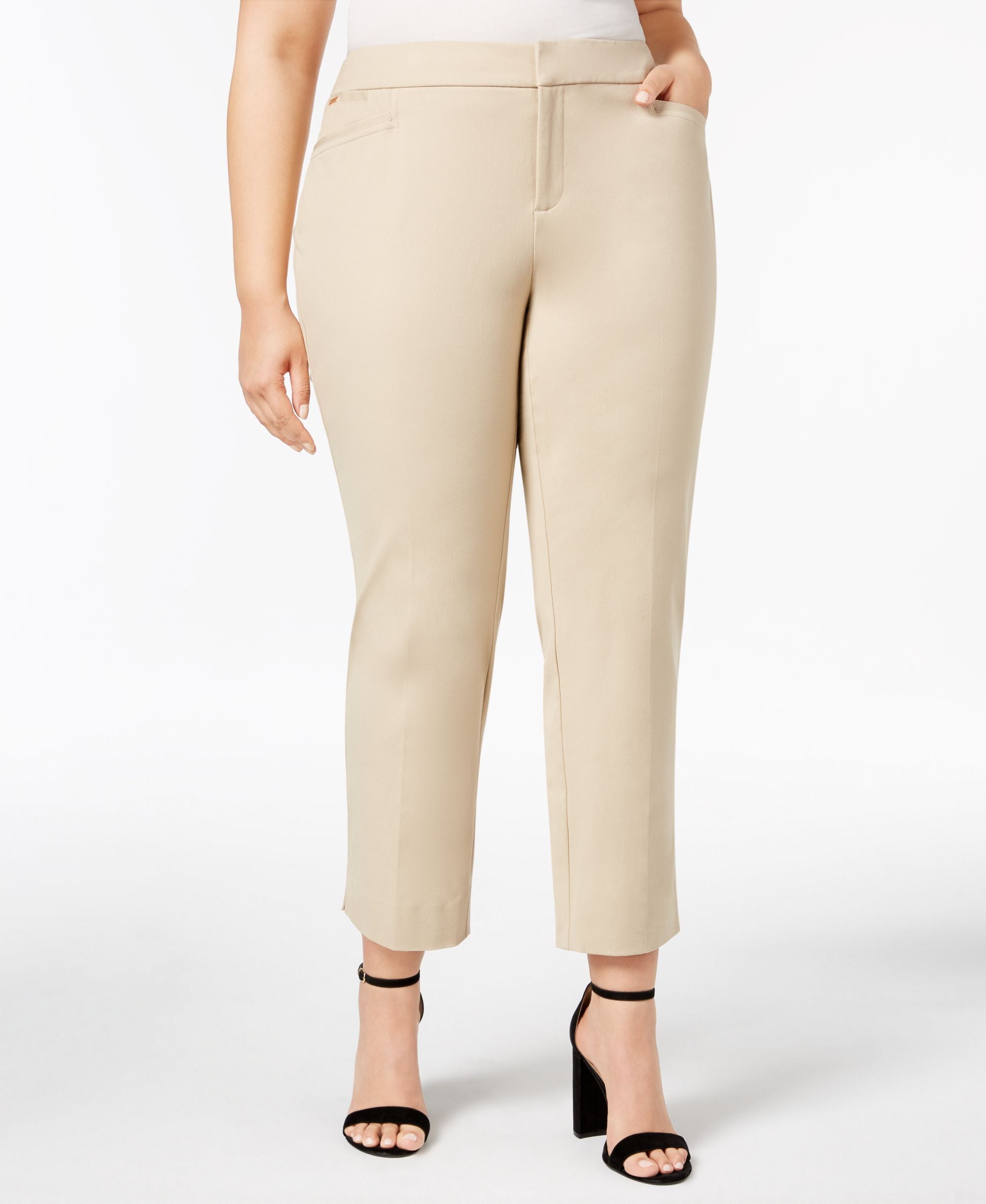 Charter Club Plus Size Tummy Control Slim Leg Pants