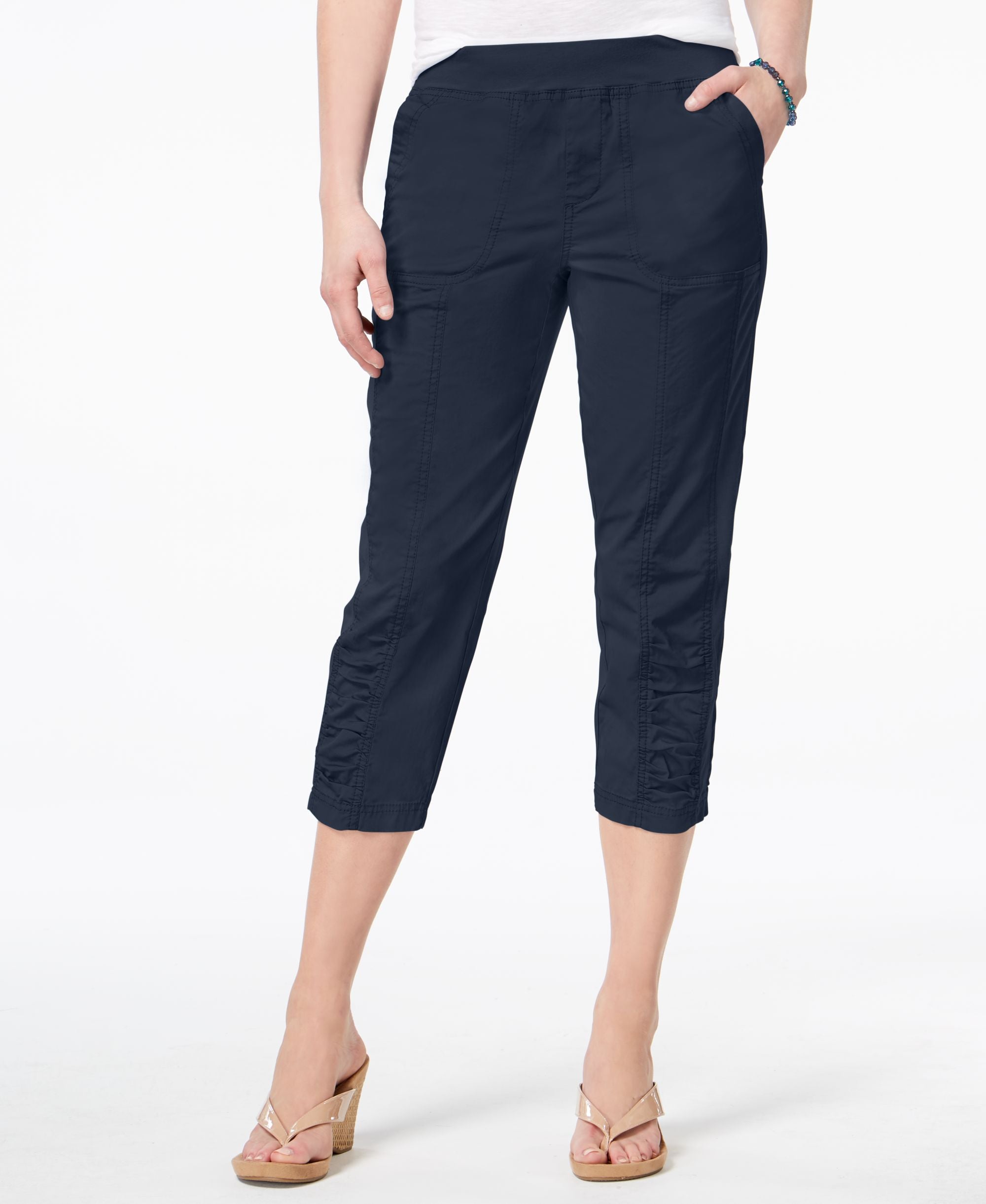 Style & Co Ruched Capri Pants