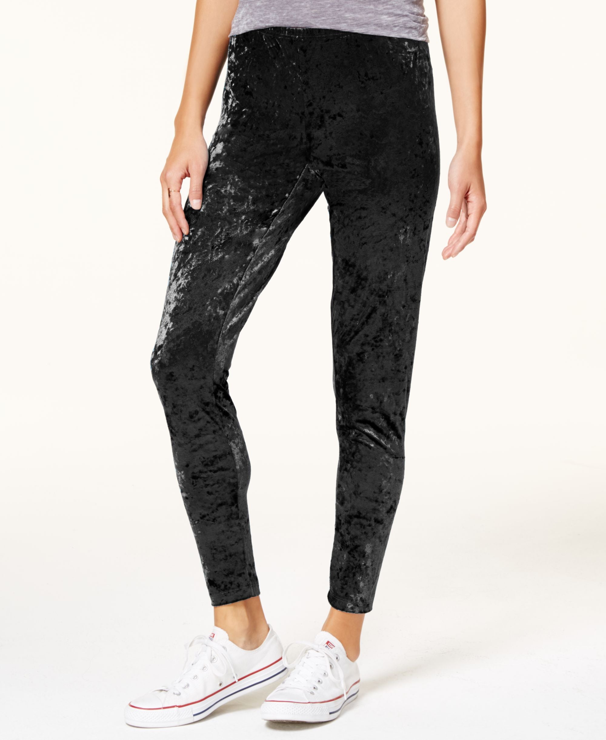Ultra Flirt By Ikeddi Juniors Velvet Leggings