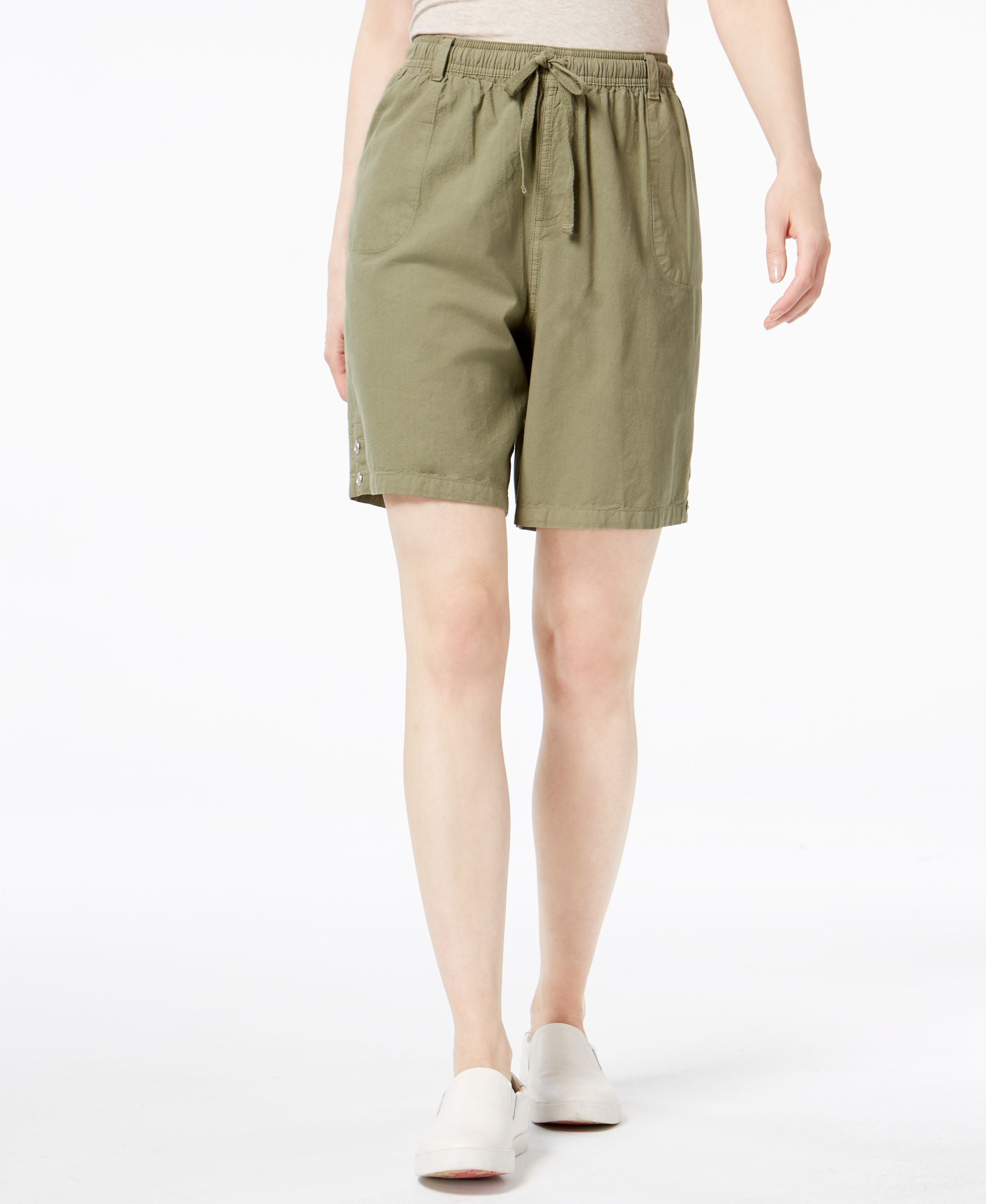 Karen Scott Petite Cotton Shorts