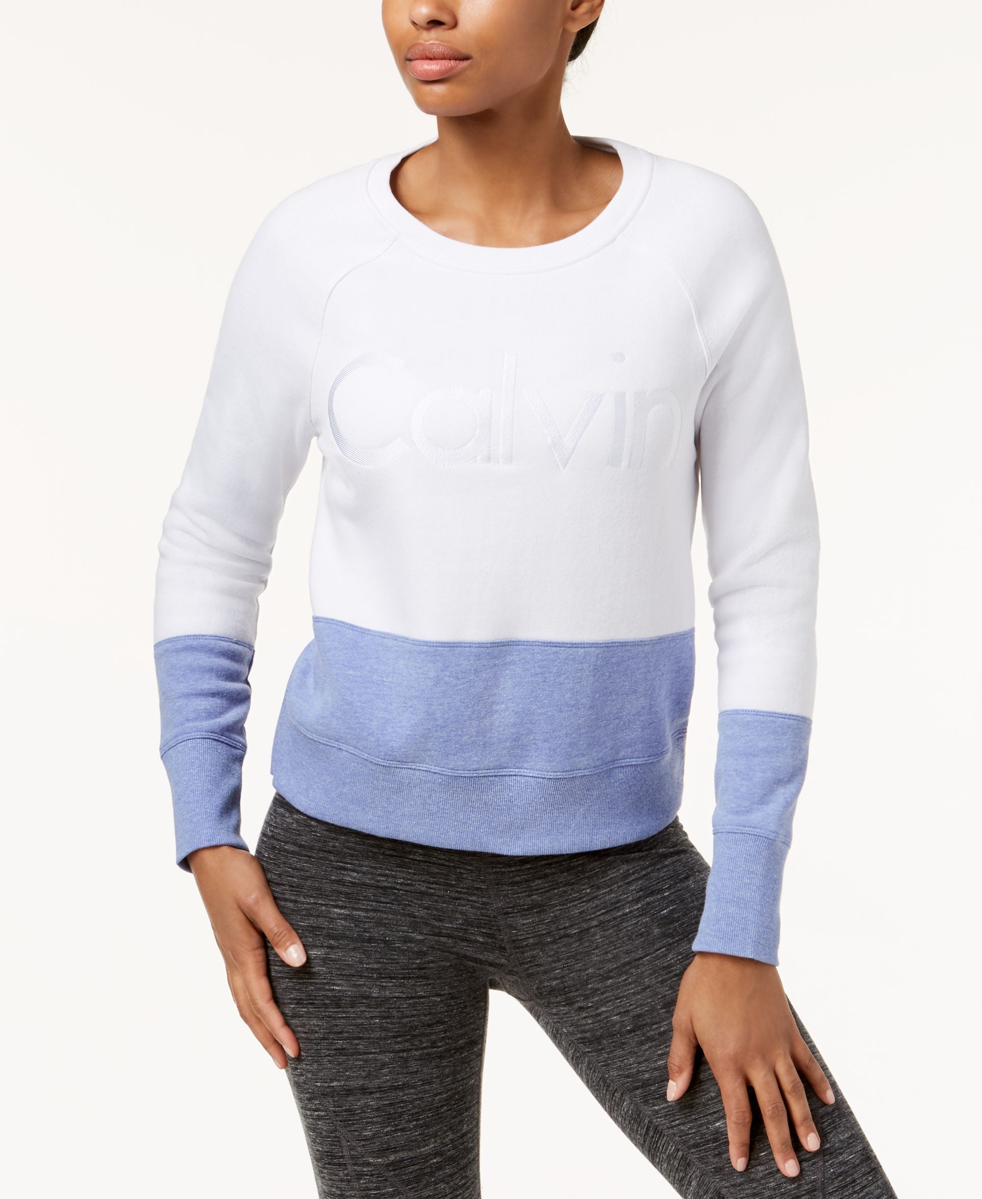 Calvin Klein Performance Colorblocked Fleece Top