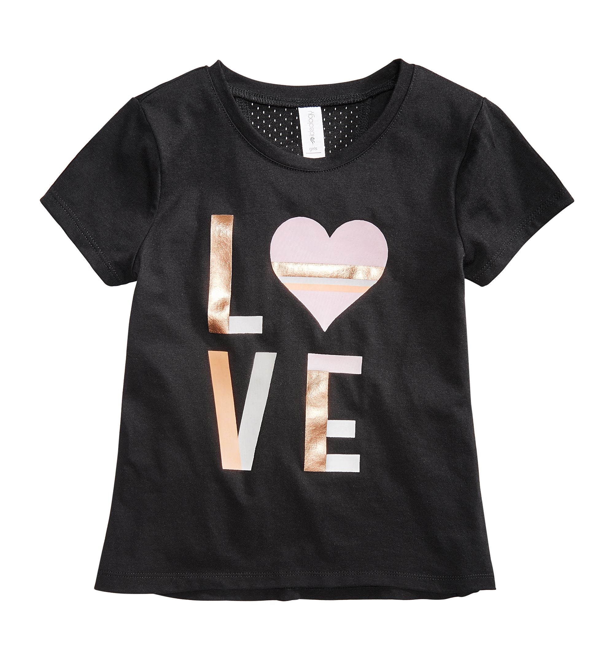 Ideology Love Print T-Shirt Toddler Girls