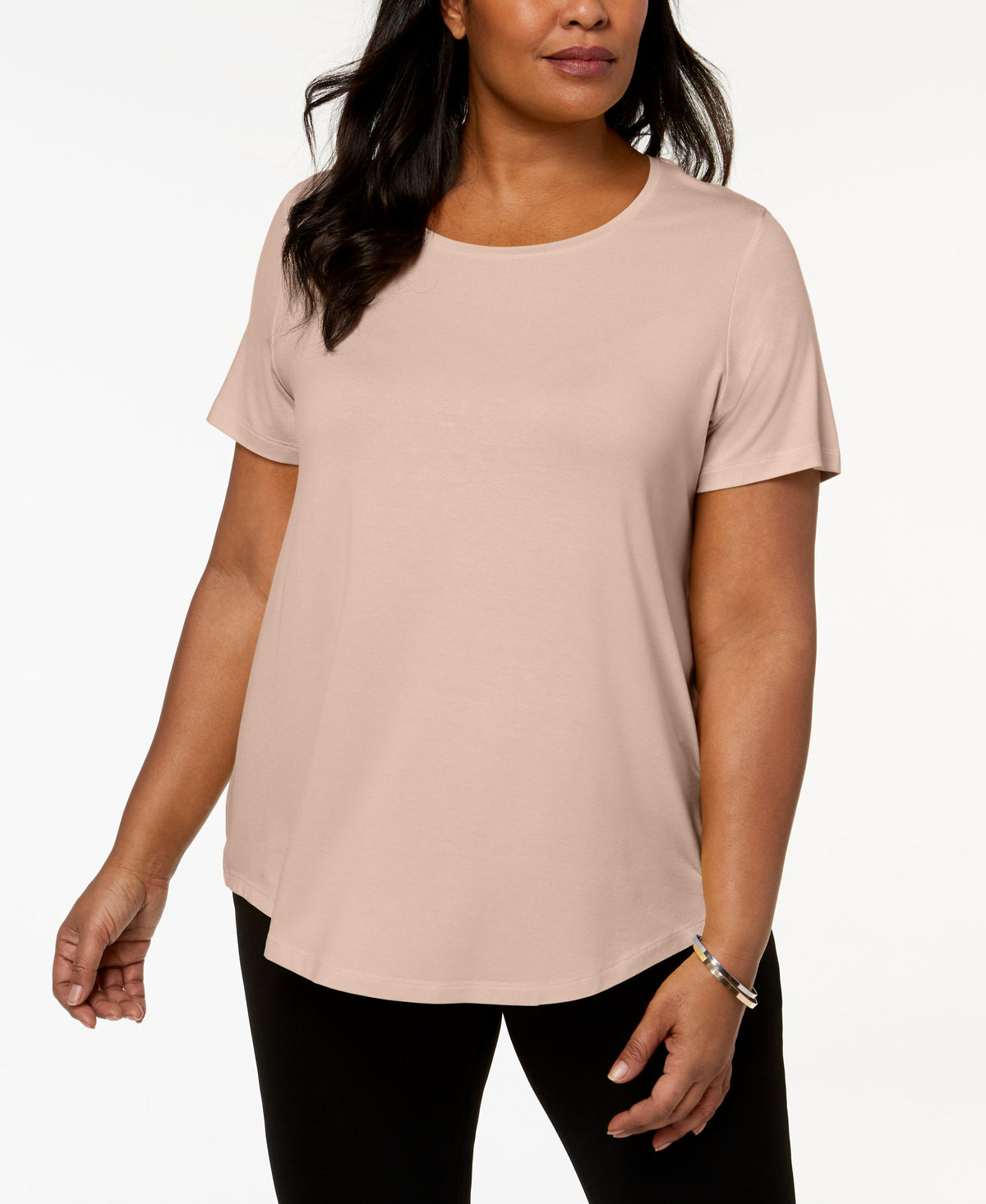 JM Collection Plus Size Short Sleeve Top