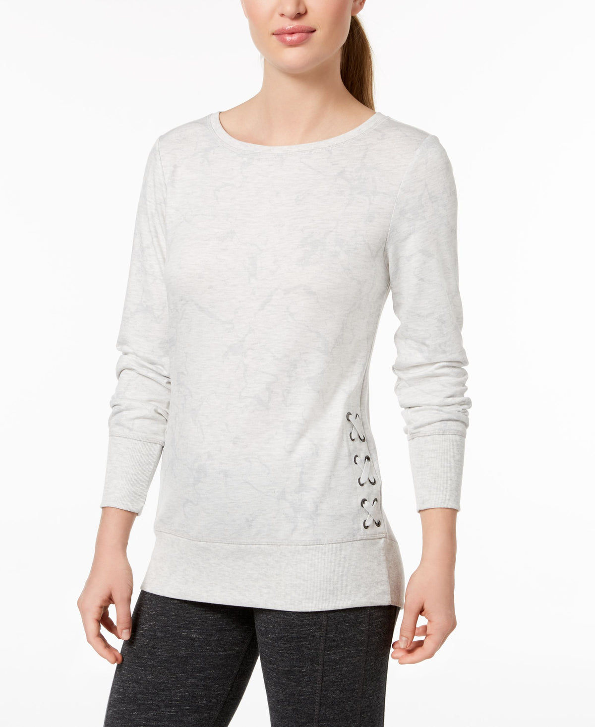 Ideology Lace Up Detail Top